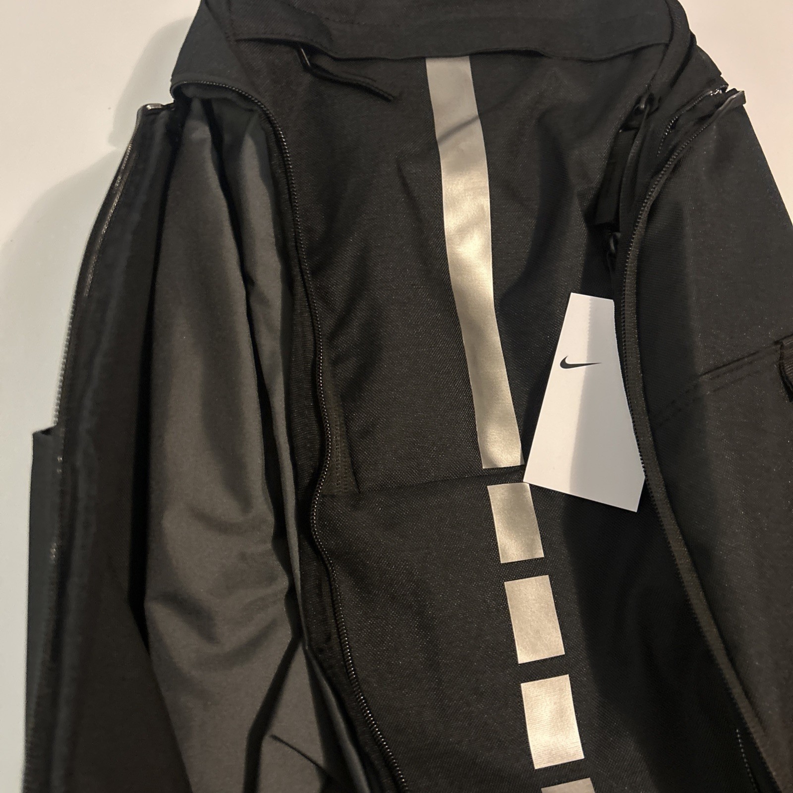 Nike Hoops Elite Pro Basketball School Backpack Black Silver Grey BA5554-011