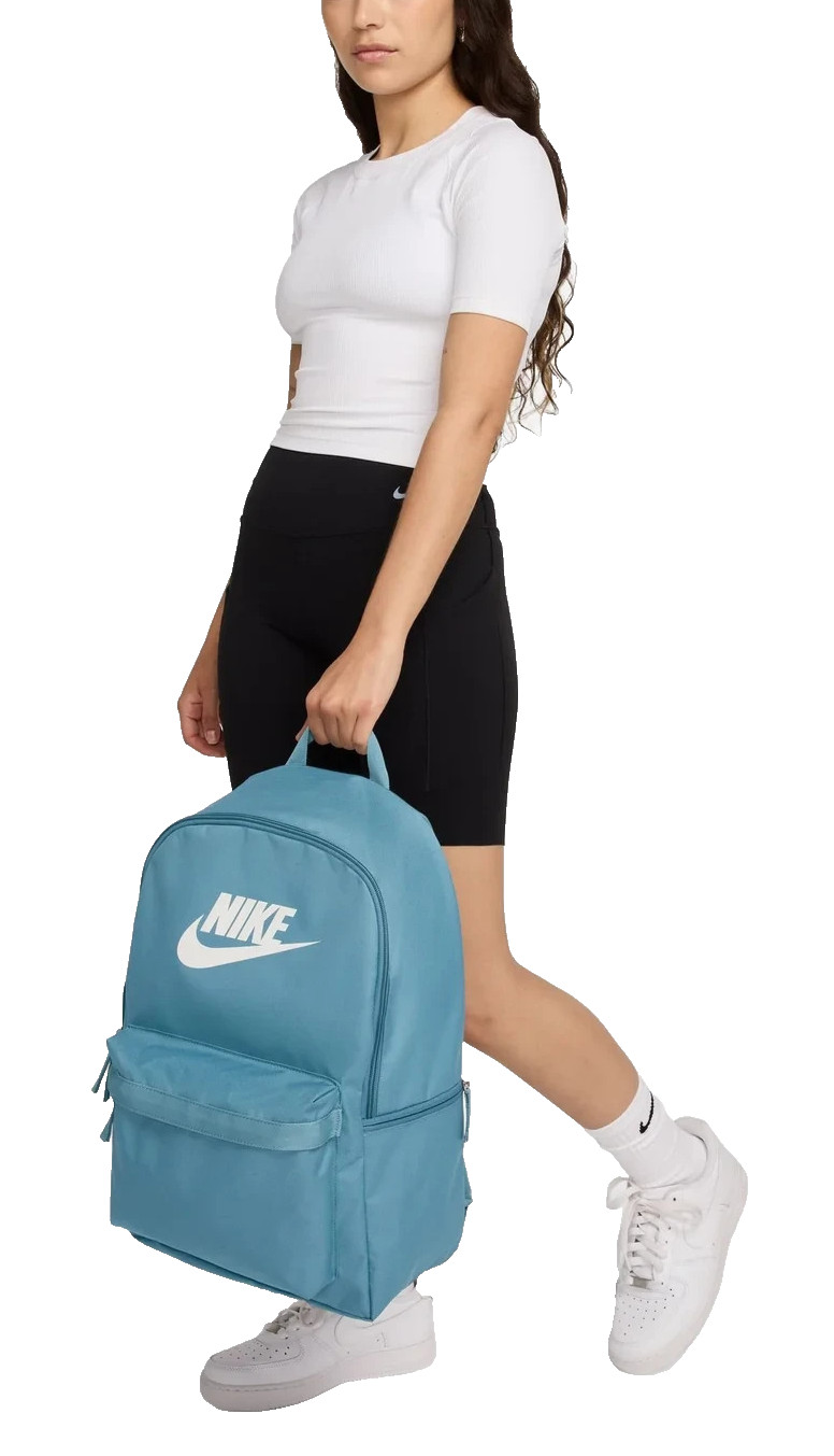 NIKE Heritage 25L Backpack One Size Smokey Blue Summit White