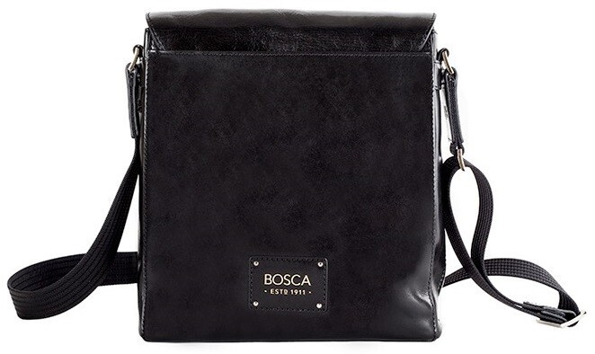 Bosca Old Leather Man Messenger Bag – Black