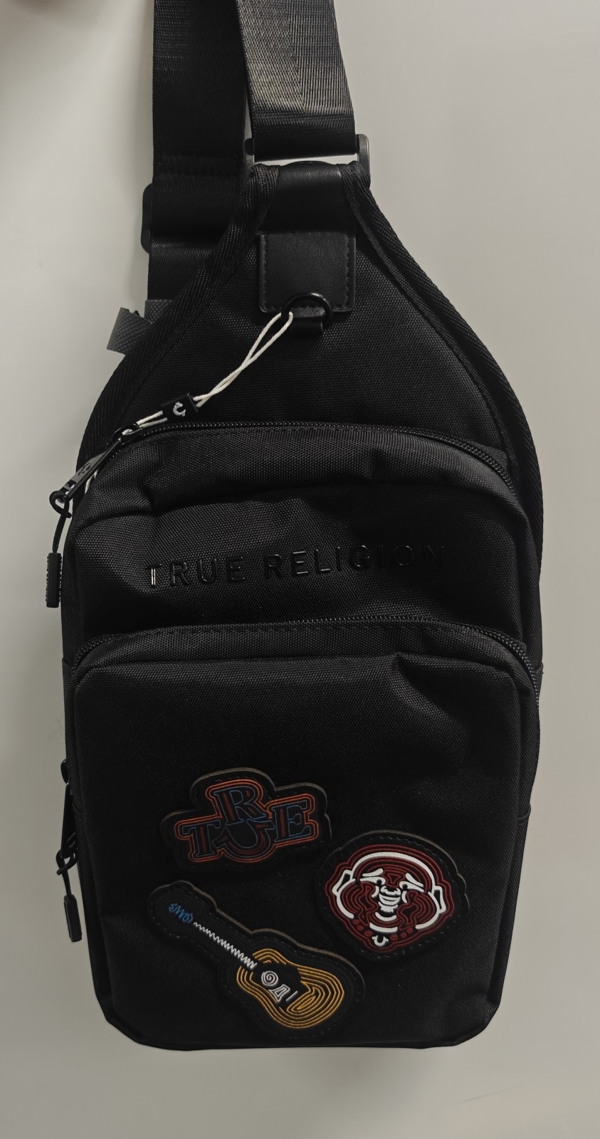 TRUE RELIGION Sling Bag Ripstop BRAND-NEW Black Color