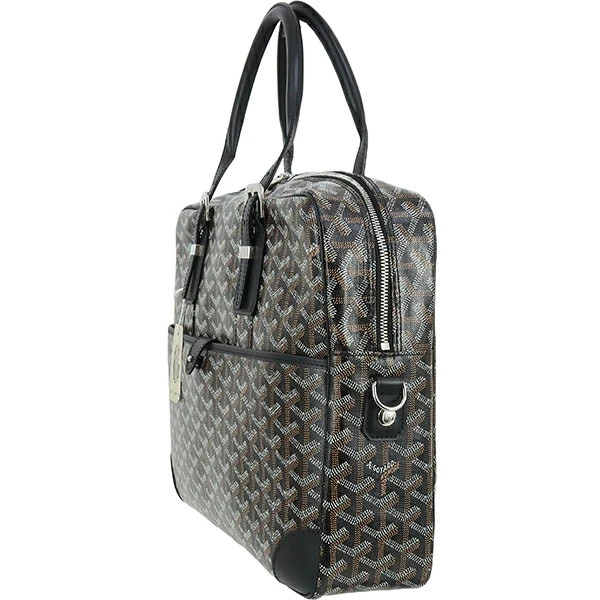 GOYARD Ambassade MM Document Case Goyardine canvas Leather Business bag Men