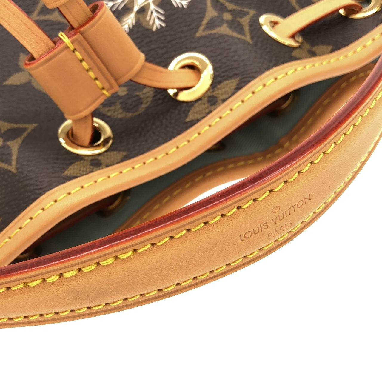Authentic Louis Vuitton Monogram (Vivienne Holiday) Nano Noe M12221 Shoulder…
