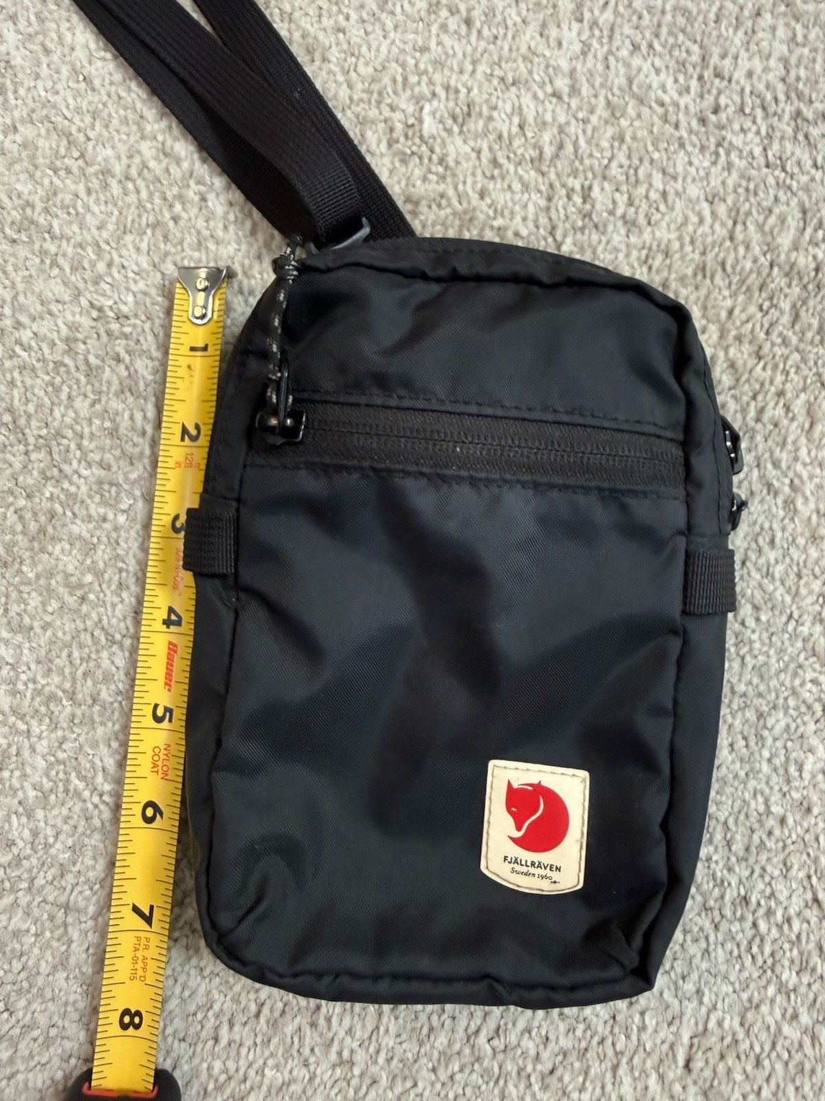 Fjallraven High Coast Pocket Bag Cross Body Black Unisex Belt Loop