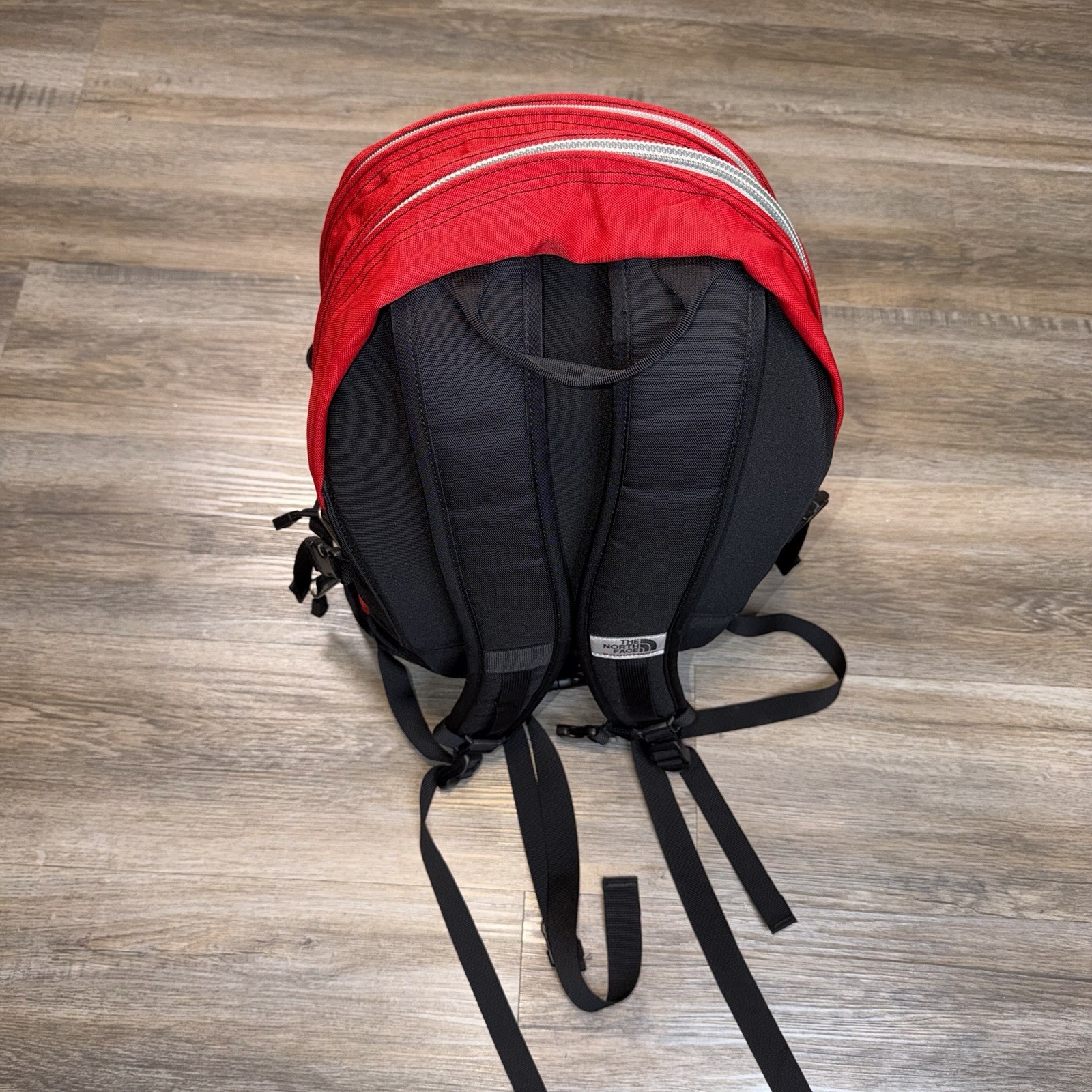 The North Face Yavapai Backpack Peppermint Red White Color-Way Black Bottom