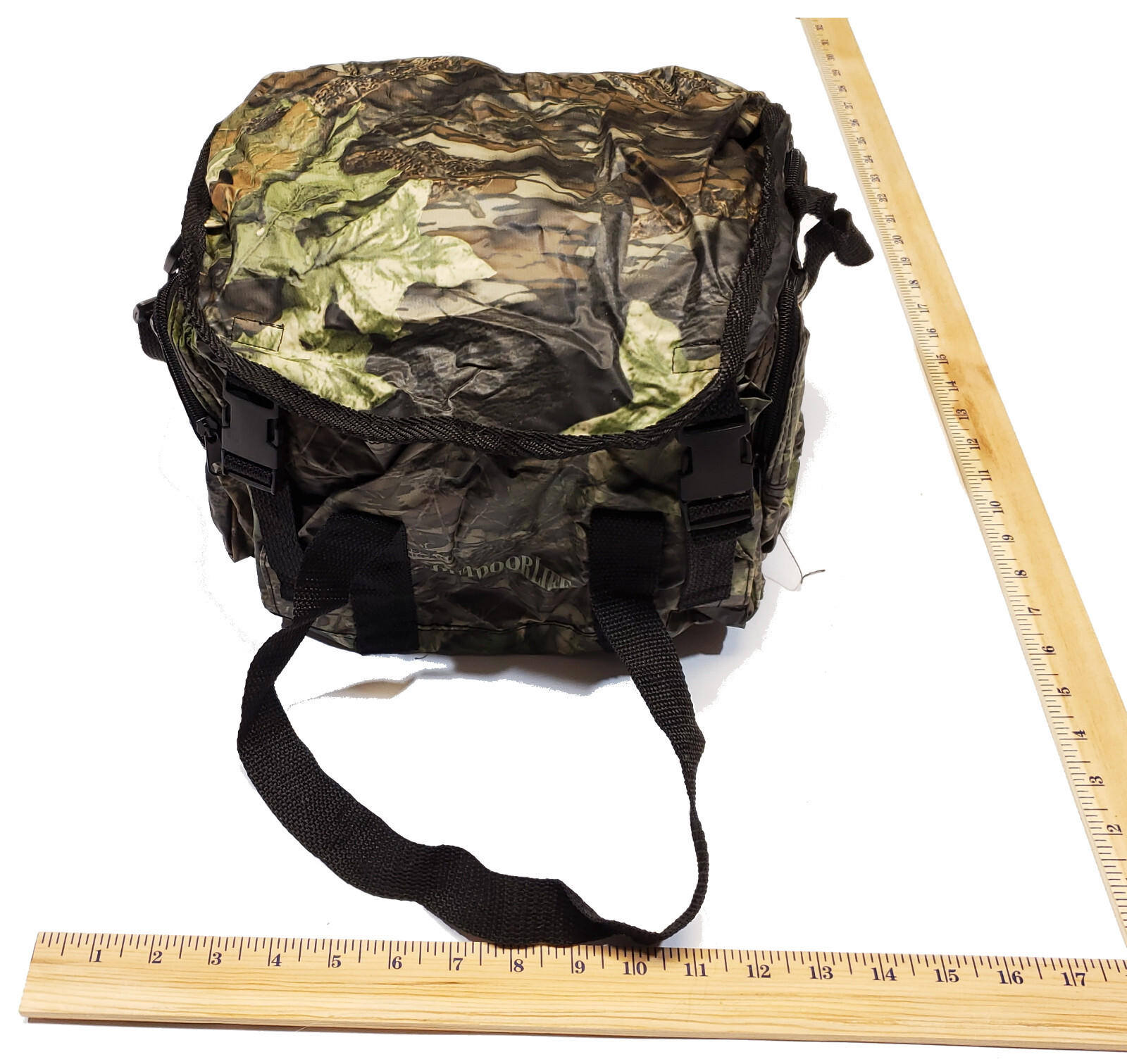 Outdoor Life Camo Small Duffle Bag Size 10in x 7in
