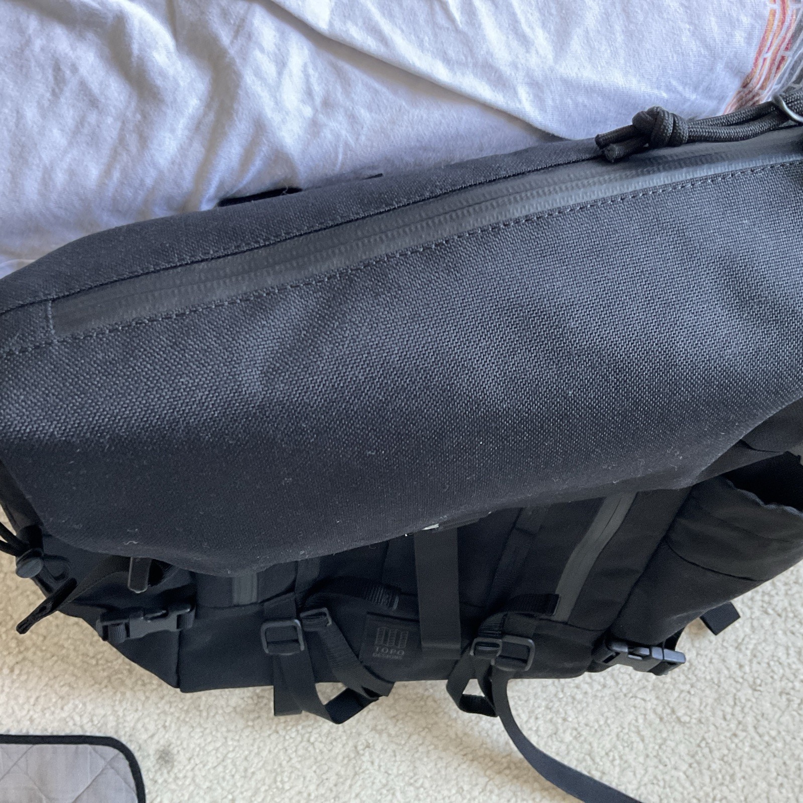 Topo Designs Mountain 37L Backpack Brand New Cordura High Capacity Black/Yellow