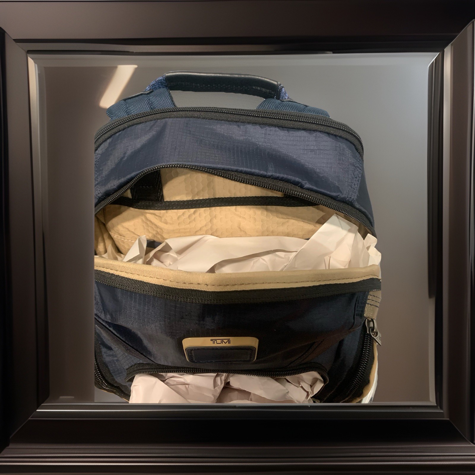 New-Tumi Alpha Bravo Navigation Backpack $595 Midnight Navy/Khaki