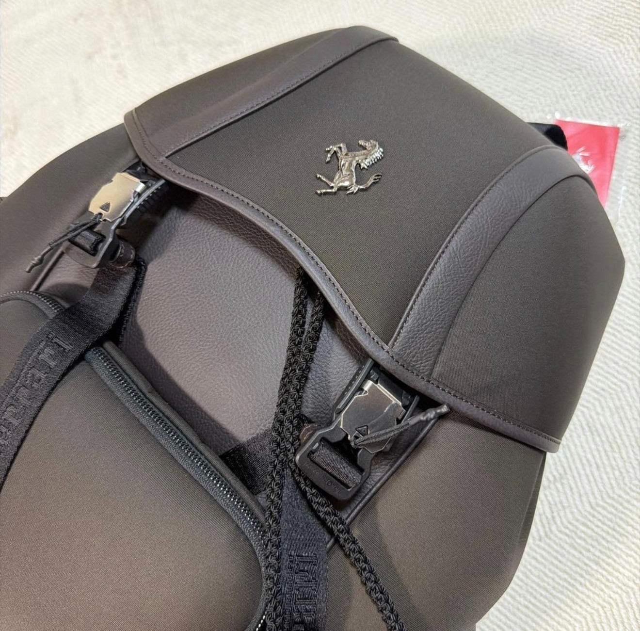 [Authentic・Limited Edition] Ferrari Purosangue F175 Leather Backpack Rucksack