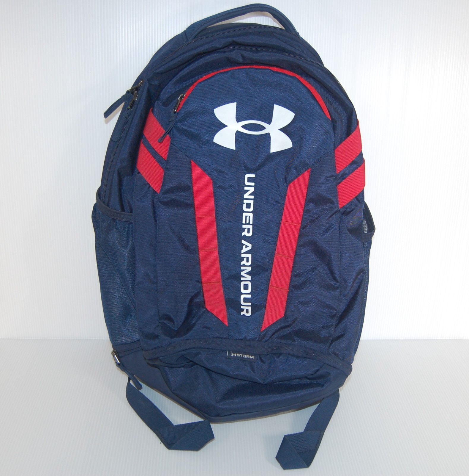Backpack Under Armour UA Hustle 5.0 15″ Style 1361176 Blue/Red School Bag Genuin