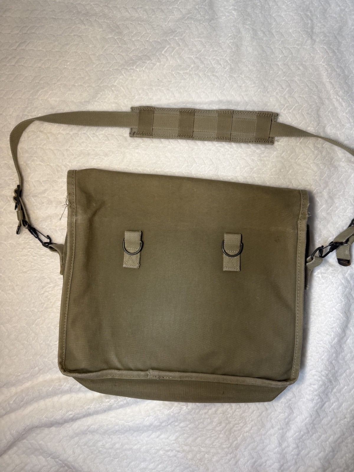 Banana Republic Vintage Khaki Messenger Bag 1980’s Safari Travel – 100% Cotton