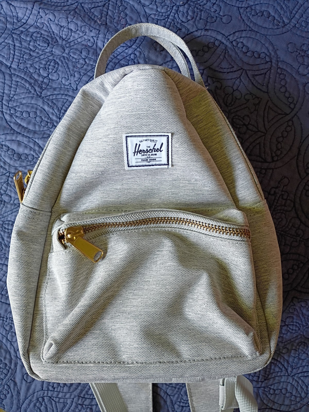 Herschel Unisex Light Grey Mini Classic Backpack (only 8 inches by 10 inches)
