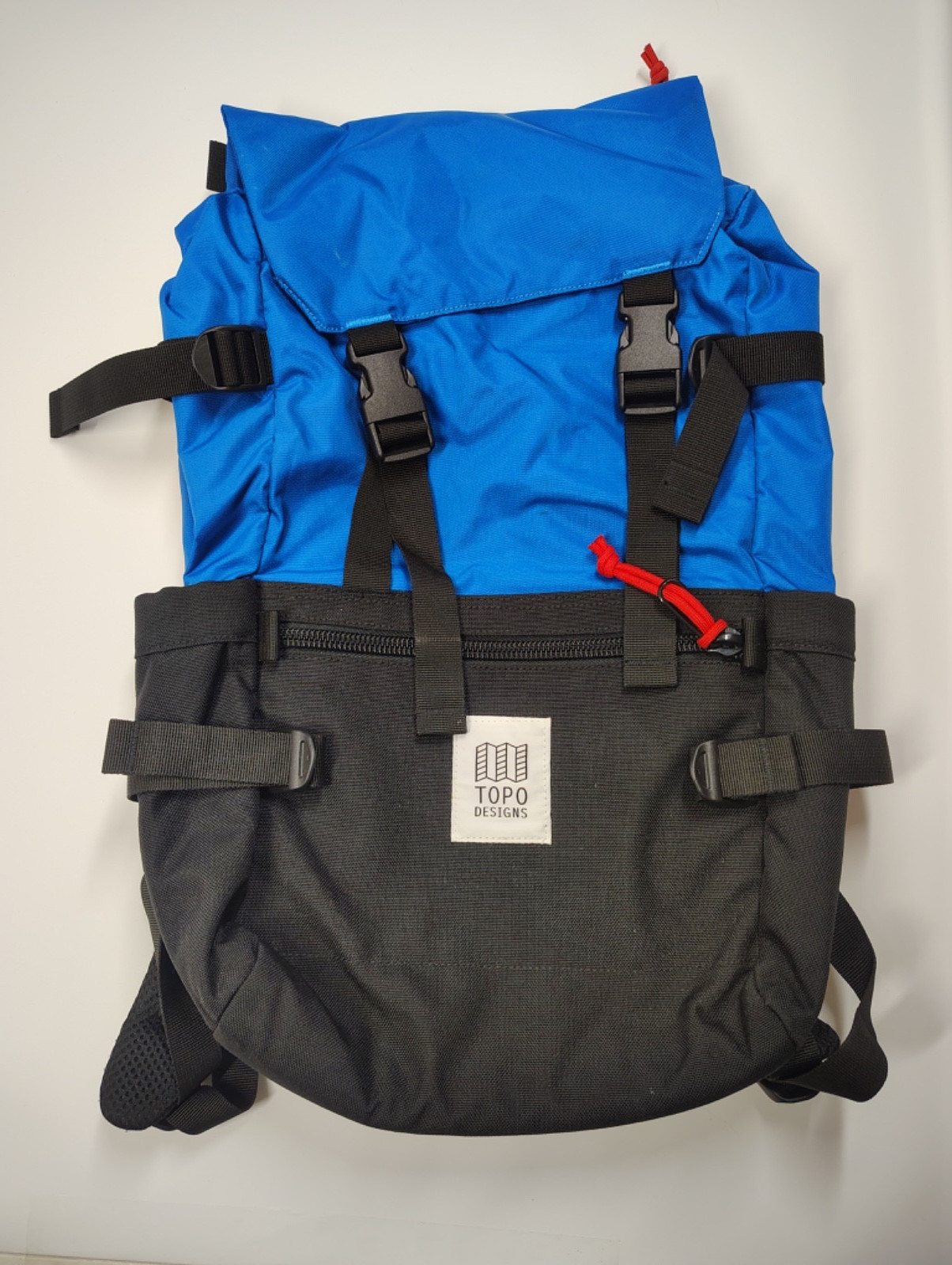 Topo Designs Rover Pack, Classic. Blue/Black