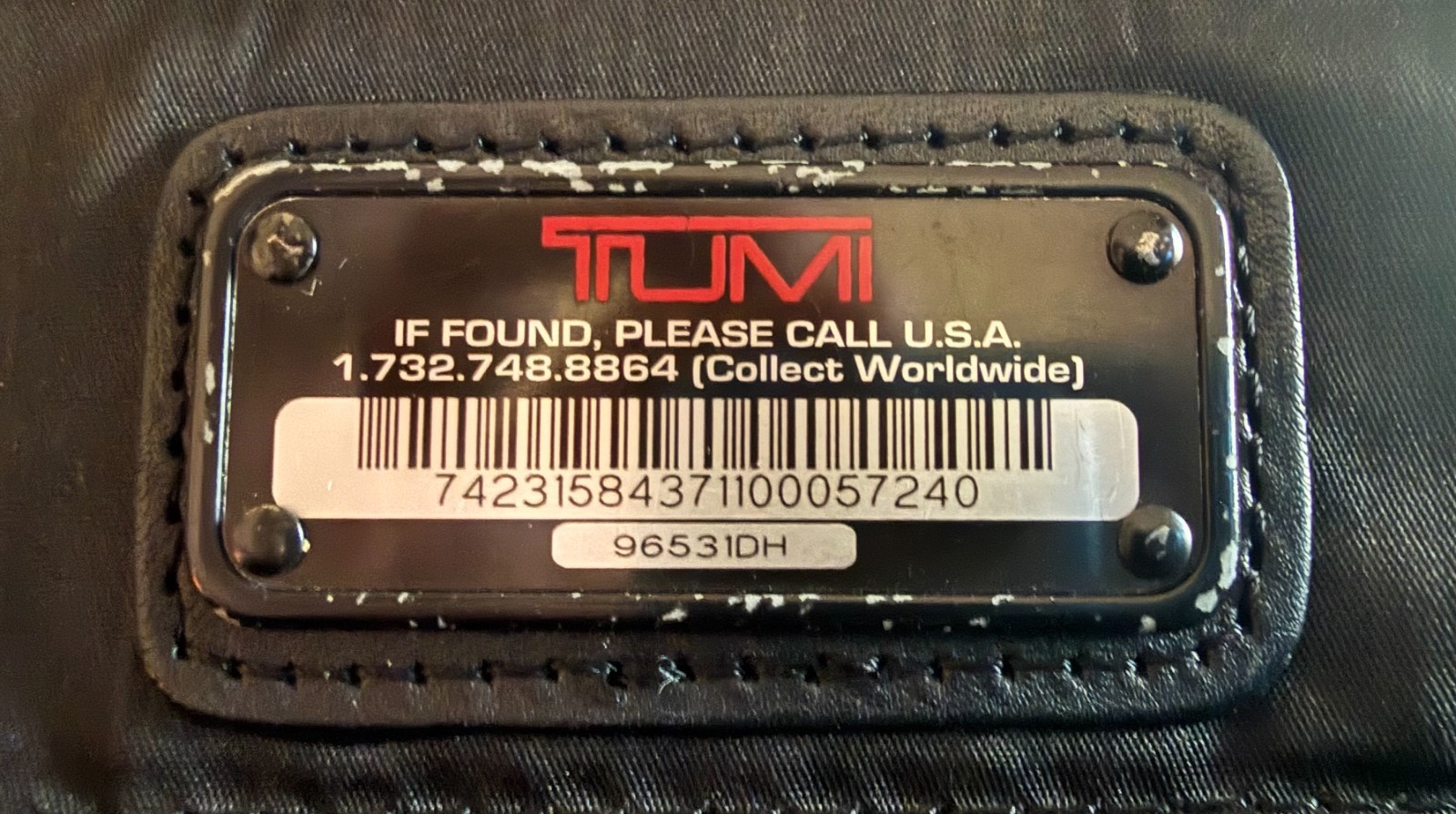 96531DH Tumi Alpha 2 T-Pass Organizer Briefcase in Black Napa Leather Laptop Bag