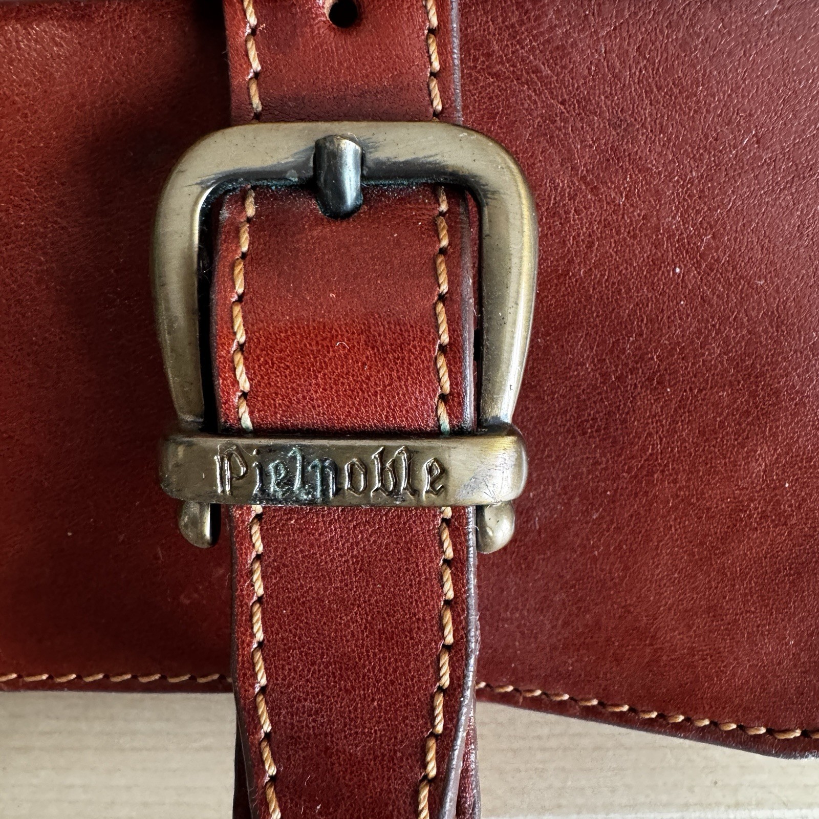 Pielnoble Rustic PR703 Leather Briefcase Made in Spain Pop Rocks Inc Rare