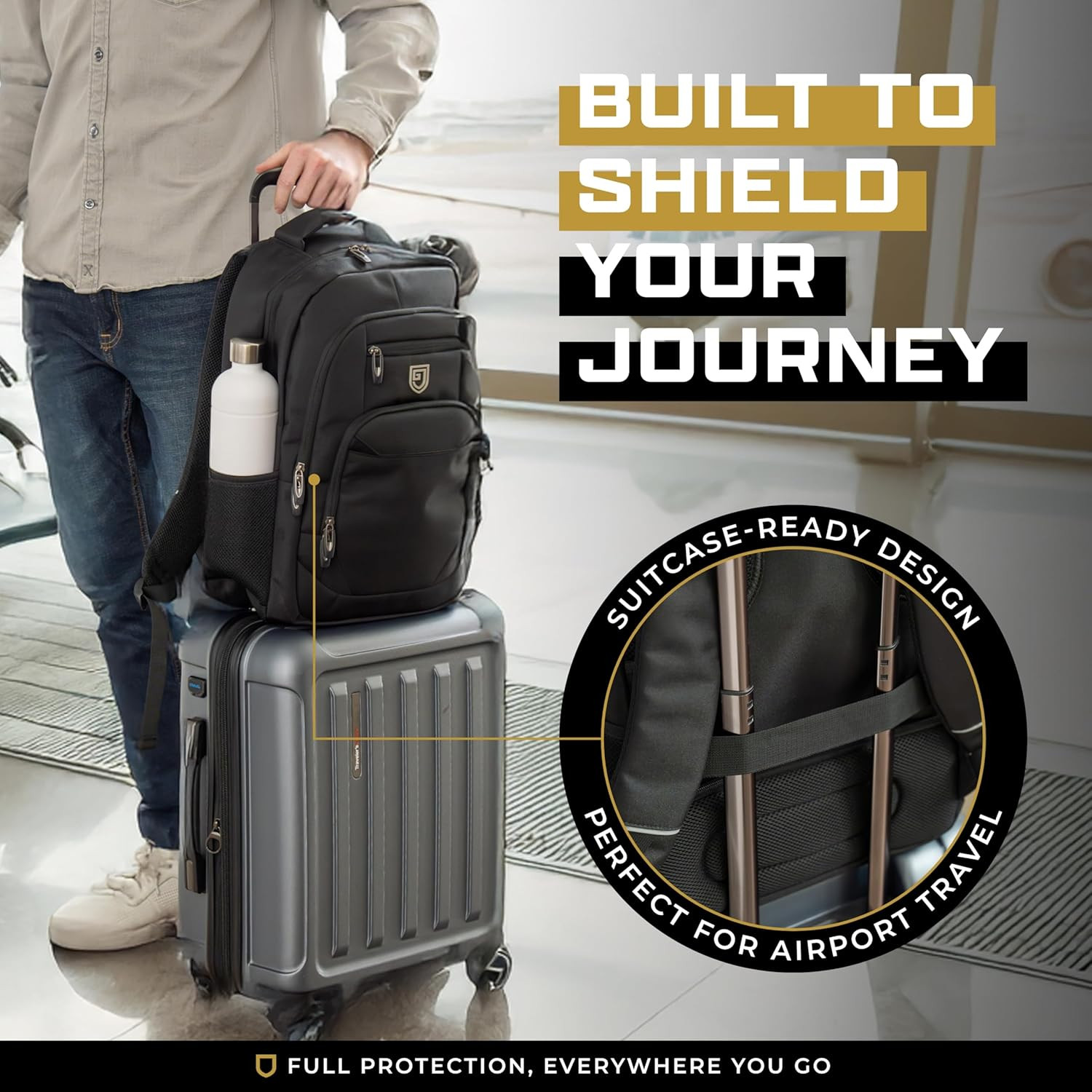 Faraday Backpack for Laptops and Phones, Electromagnetic Shielding Faraday Bag,