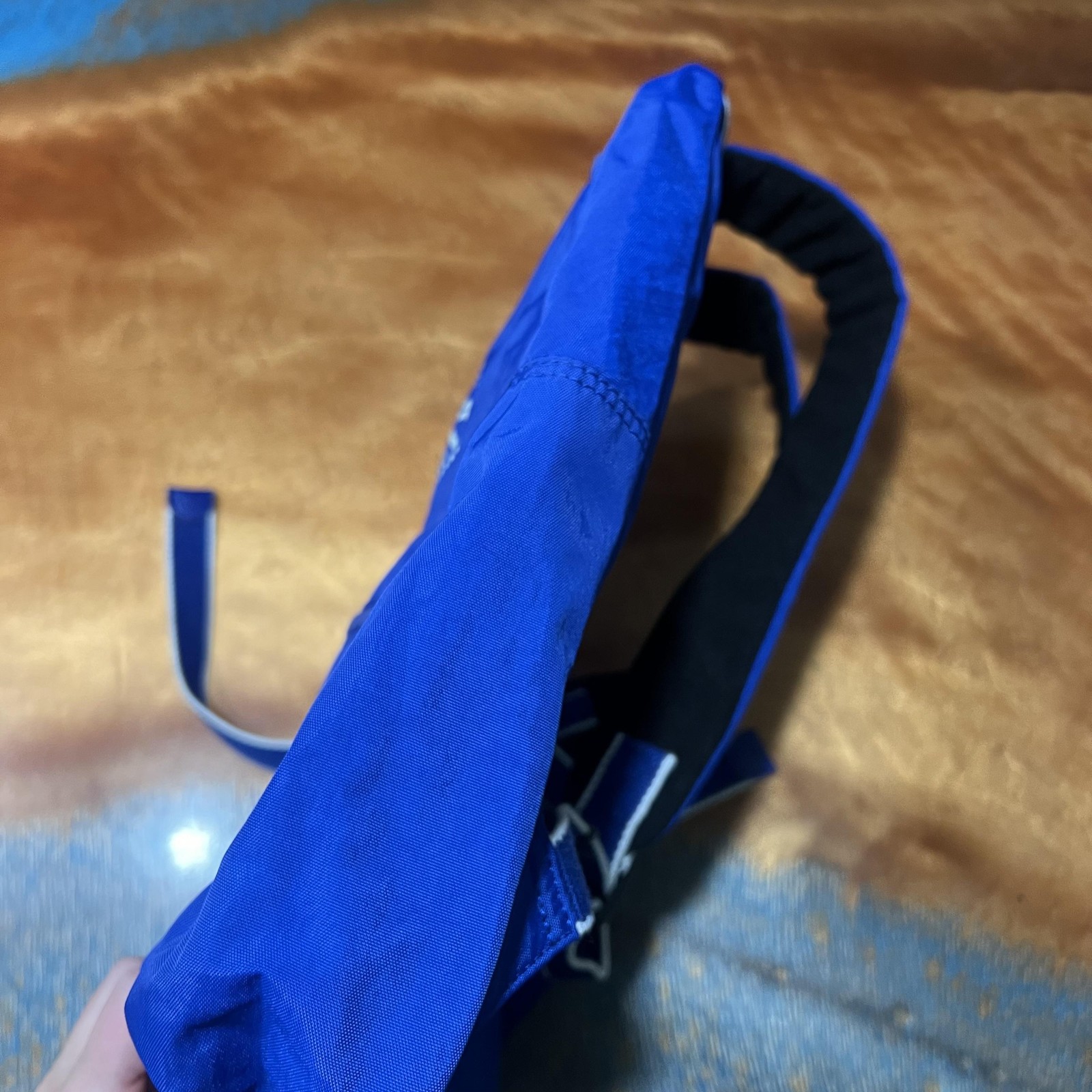 Kipling Backpack Mens Womens Large Blue Nylon Monkey Keychain School Travel Bag