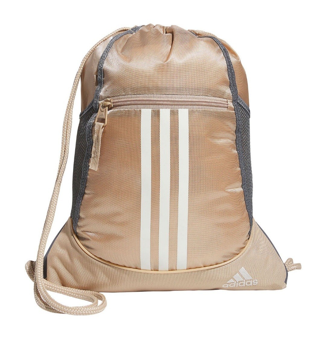 adidas Alliance II Sackpack Beige/ Green Bag