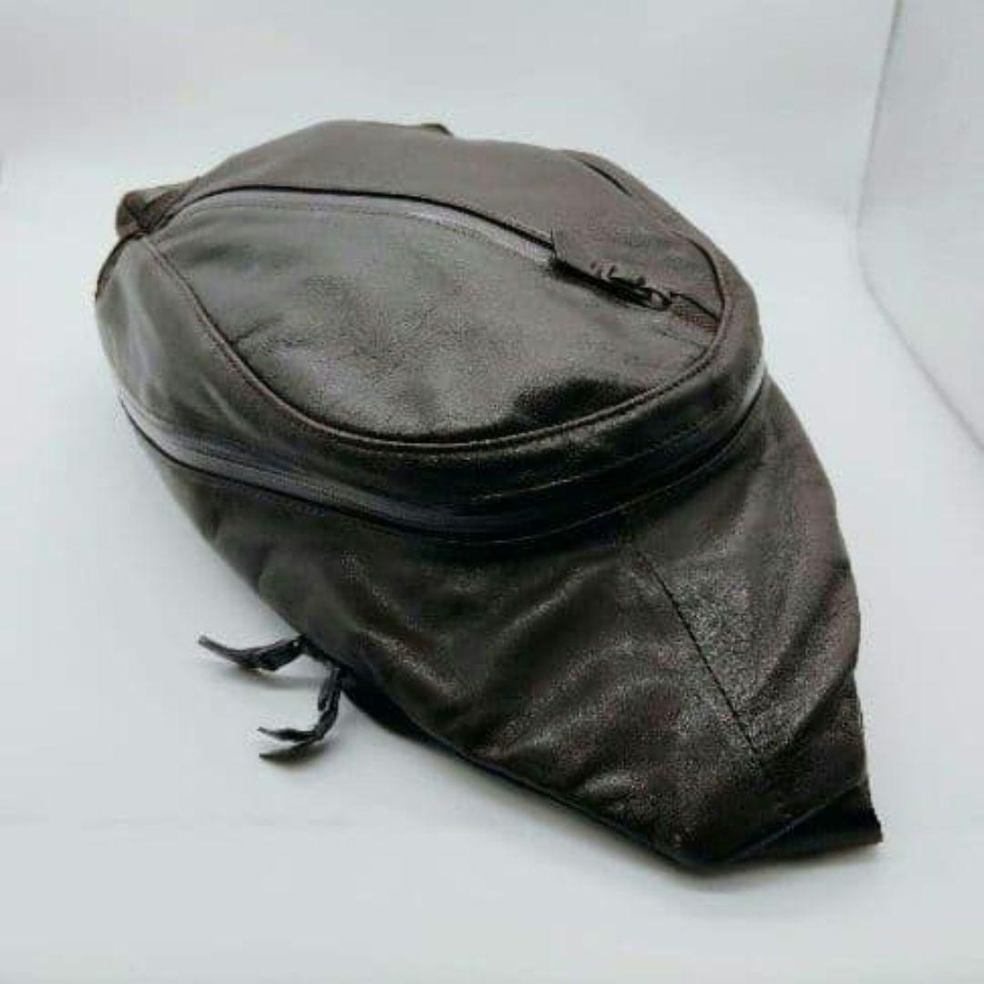 Authentic Porter Brown Leather Sling Shoulder Bag 34cm x 19cm x 10cm Excellent C