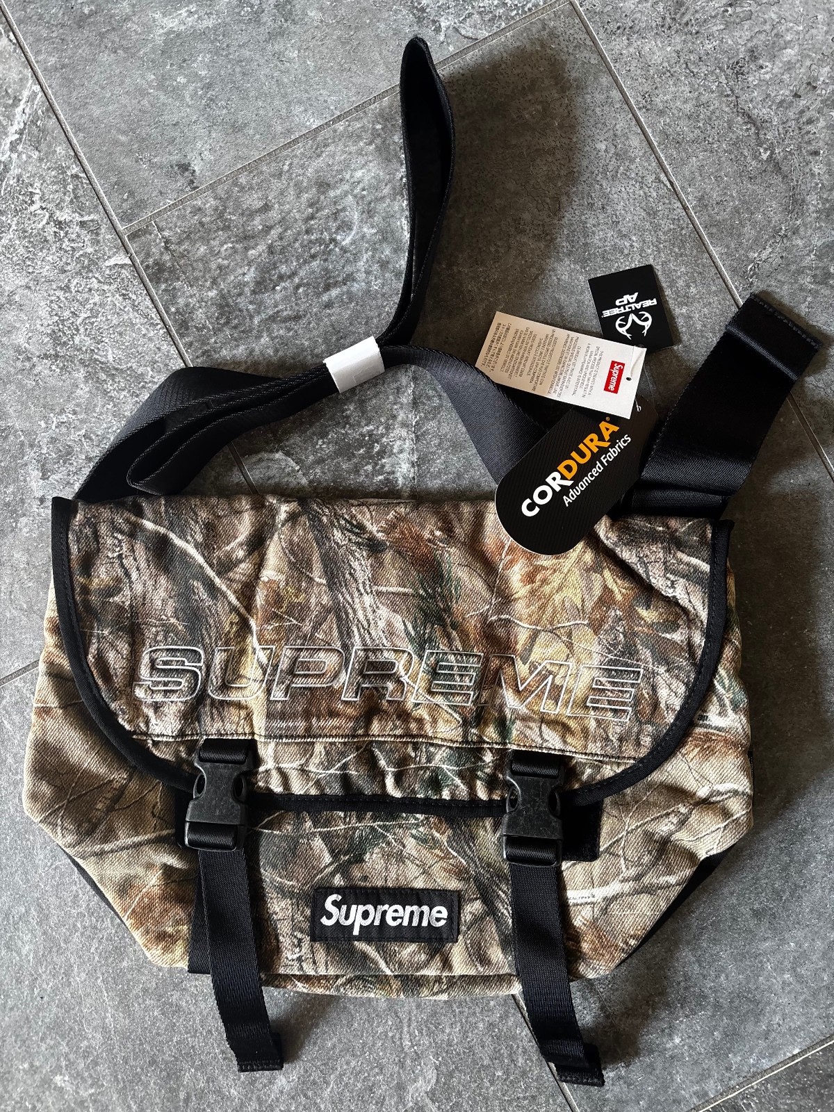 Supreme Denim Messenger Bag in Realtree® AP Camo