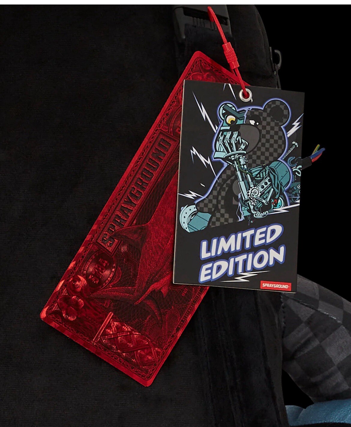 NEW SPRAYGROUND CYBORG ROBOANDROID TERMINATOR MONEYBEAR BACKPACK