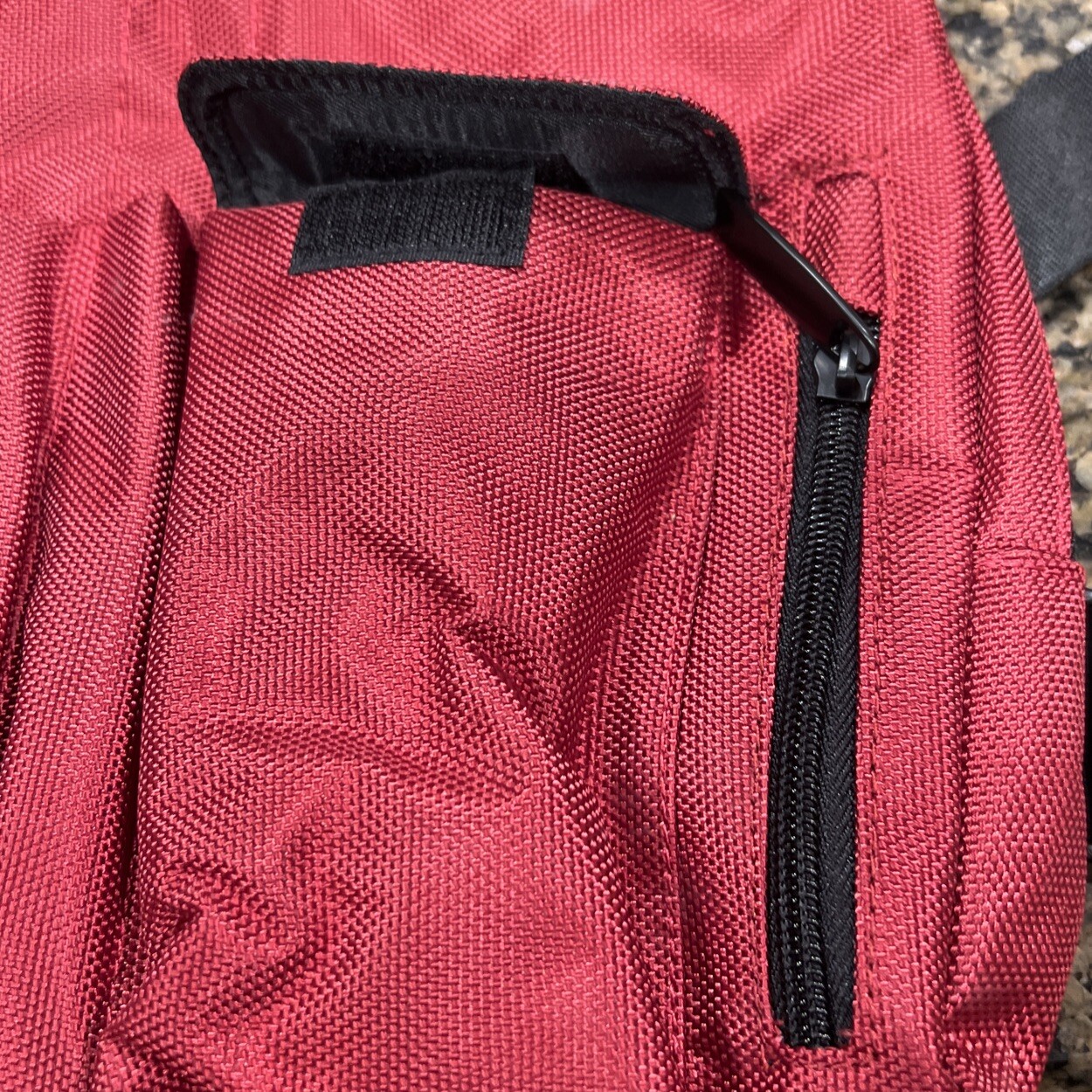 EPTM MEN’S “NEW” POLYESTER CHEST BAG ZIPPER CLOSURE CELL PHONE POCKET RED #8278