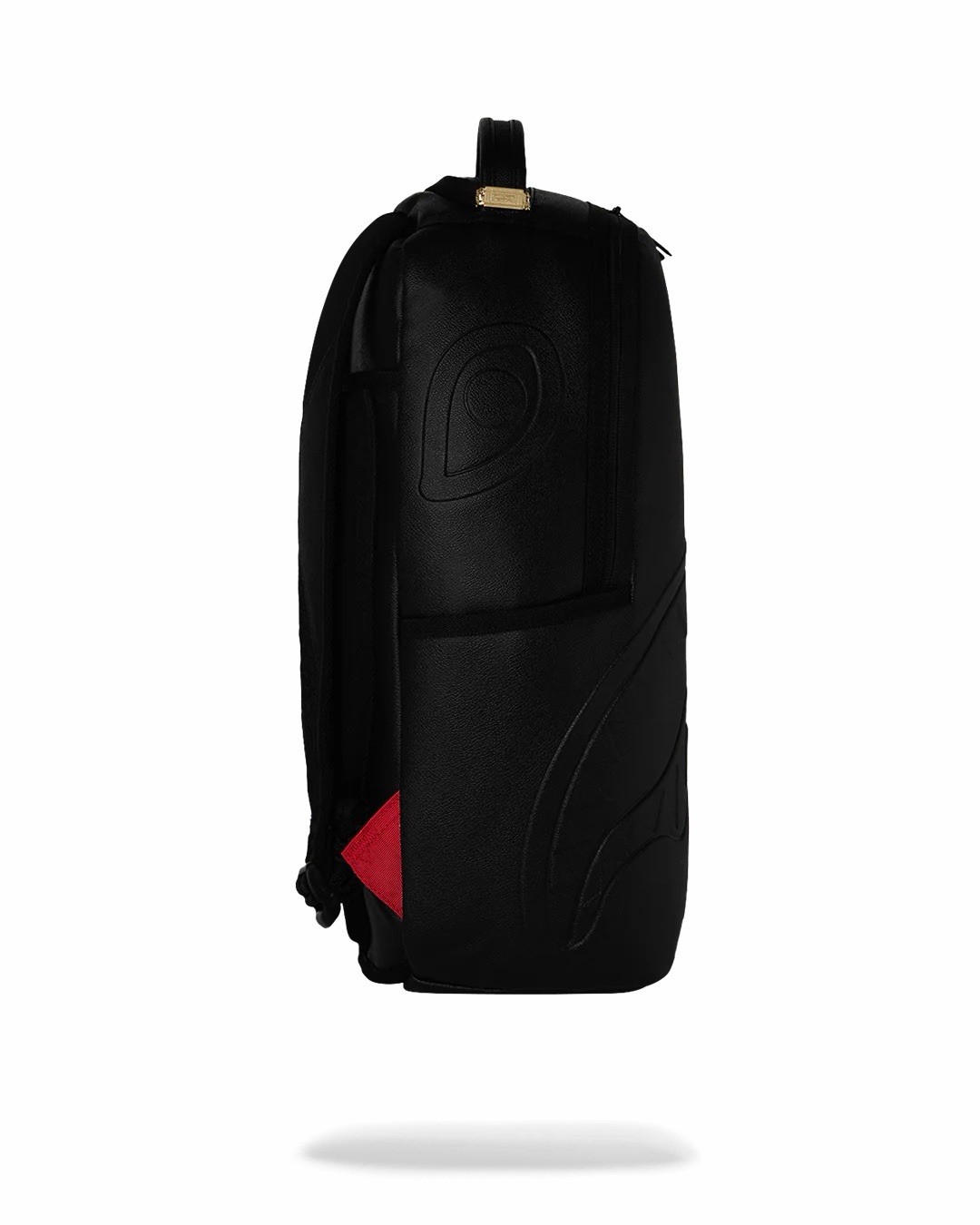 SPRAYGROUND LIMITED EDITION BACKPACK GOLD DRIP LOGO METALLIC BLACK FAUX LEATHER