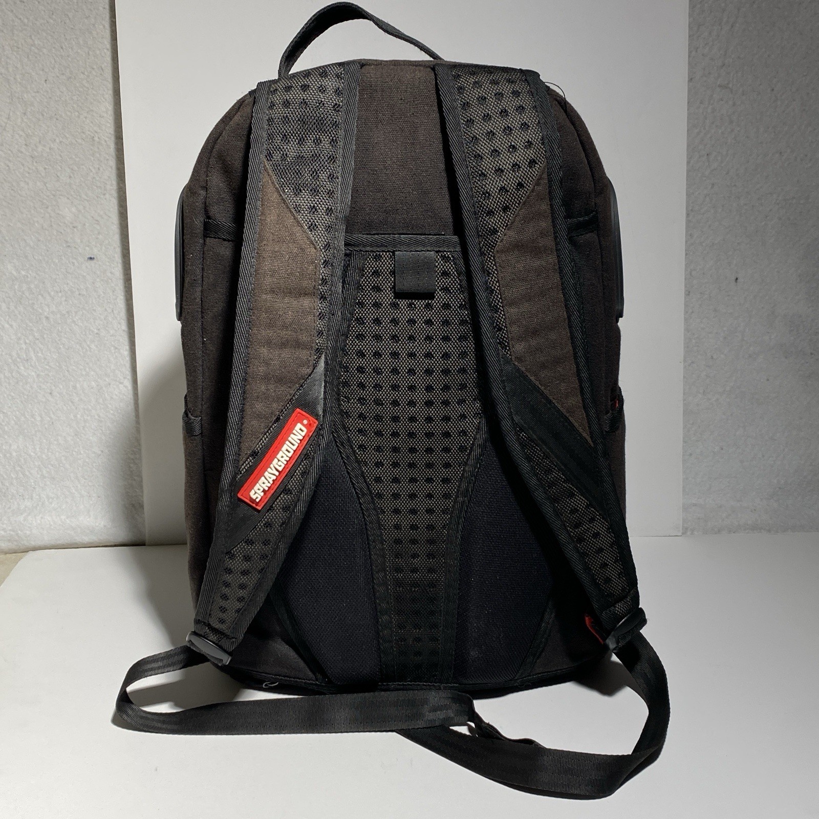 Sprayground Rubber Ghost Shark Black Backpack Limited Edition Book Bag