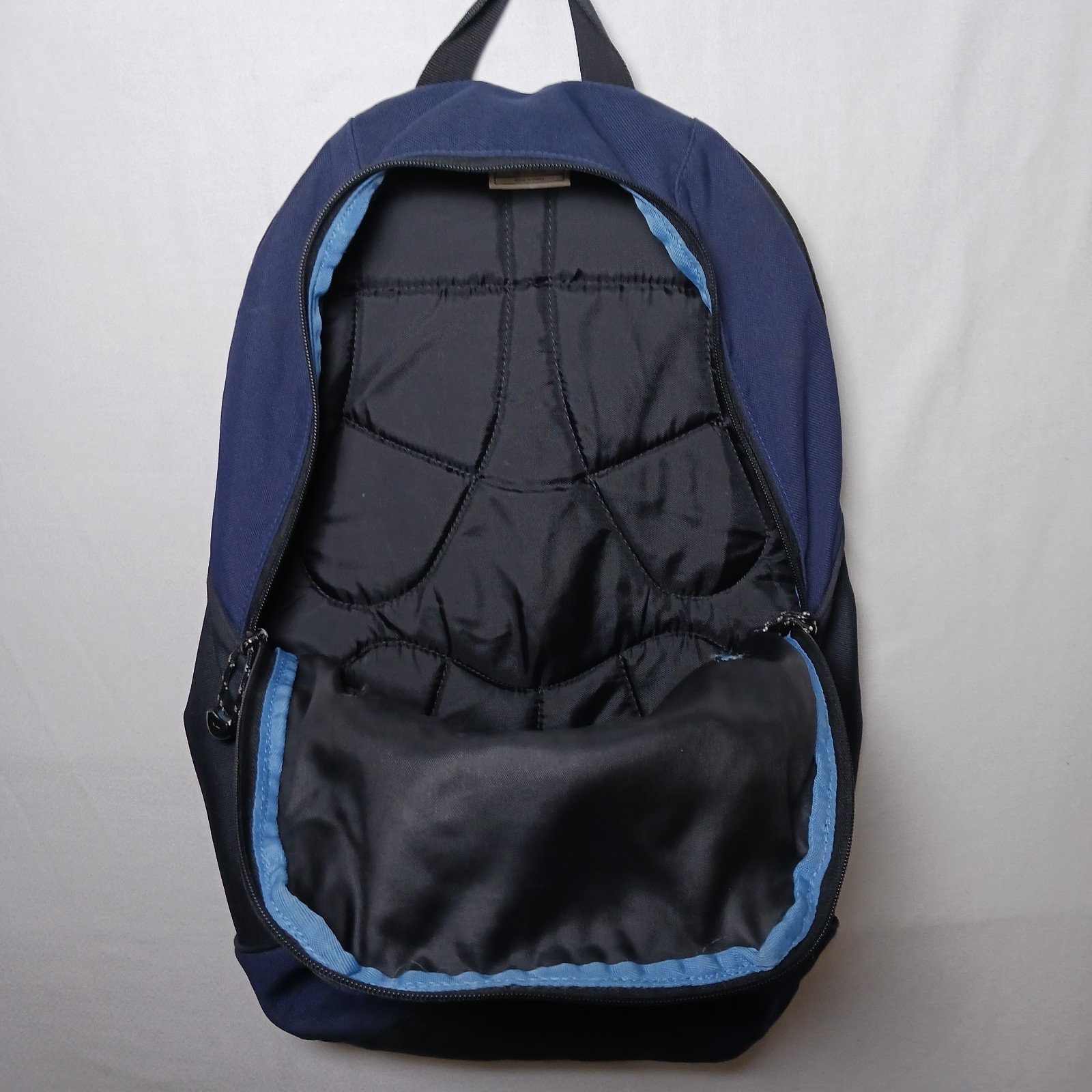 Vintage 90s Nike Backpack Black Blue Mesh Swoosh School