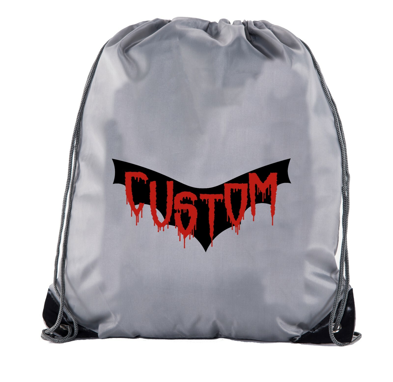 Custom Vampire Drawstring Bags, Halloween Candy Bags, Halloween Party Cinch Bags