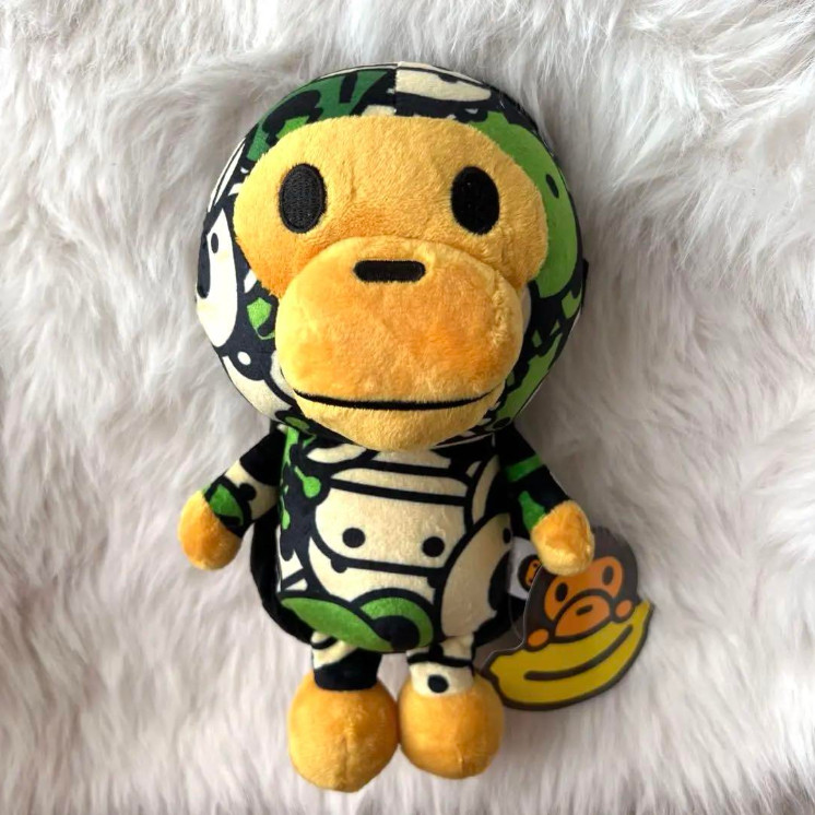 Baby Milo Camo Plush Crossbody Bag by BAPE Cute Monkey Shoulder Bag NWT 2026 ⭐