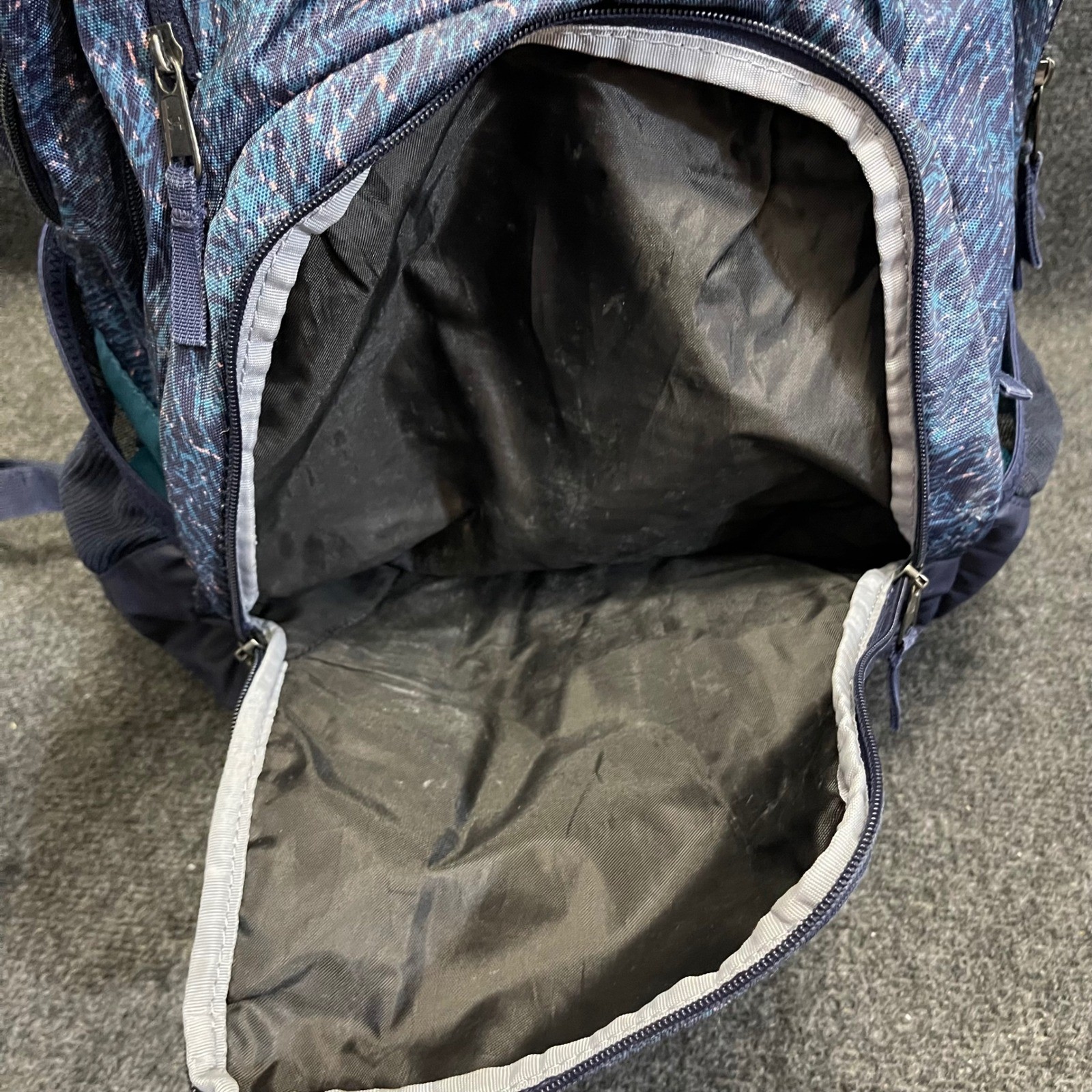 Under Armour 1261825 Teal Blue Patterned Water Resistant Storm Recruit Backpack