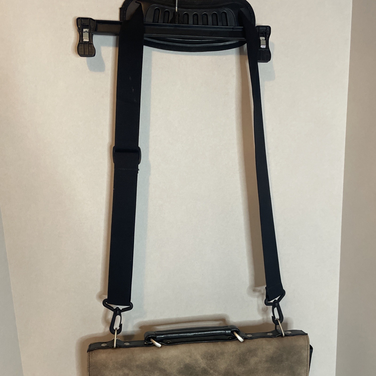Vintage Stetson Leather Briefcase Messenger MANbag 15×12 Inch Distressed Rugged