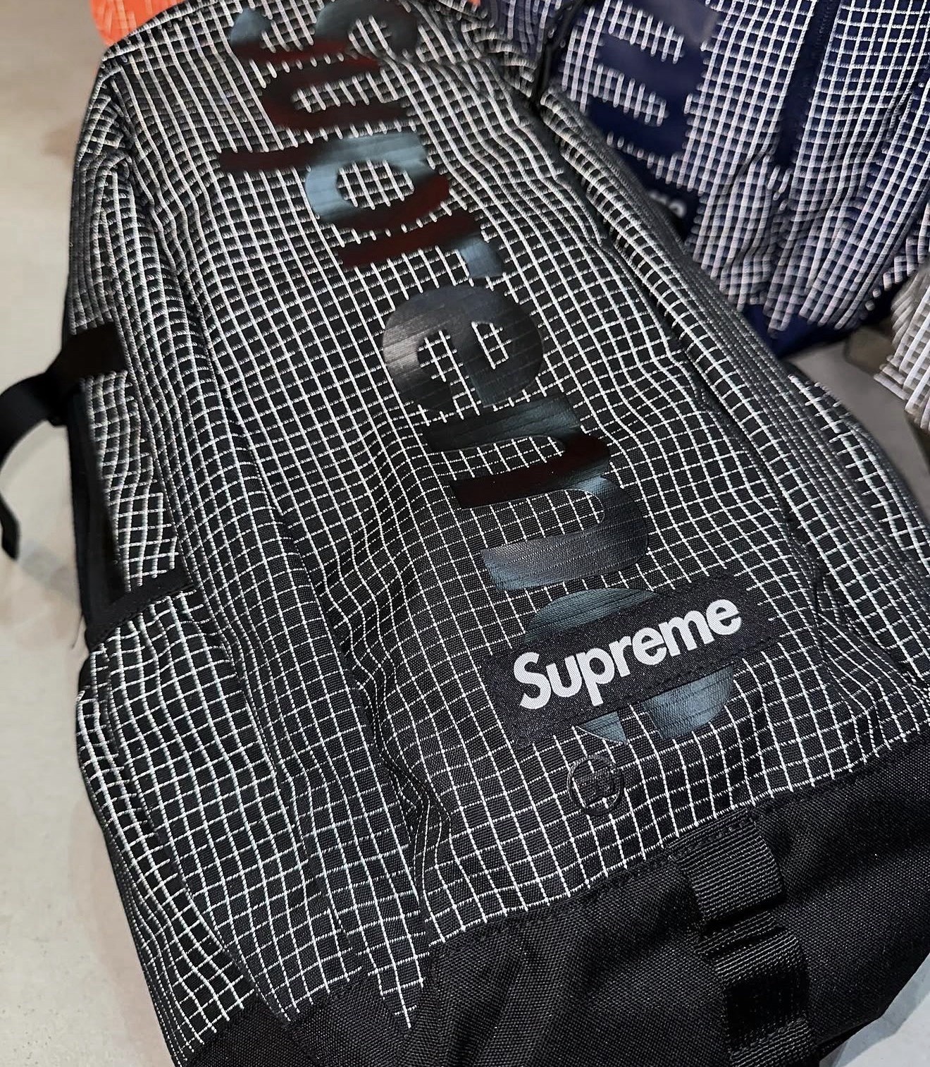 Supreme Backpack SS24 3M Reflective SS24 Box Logo School Travel Bag