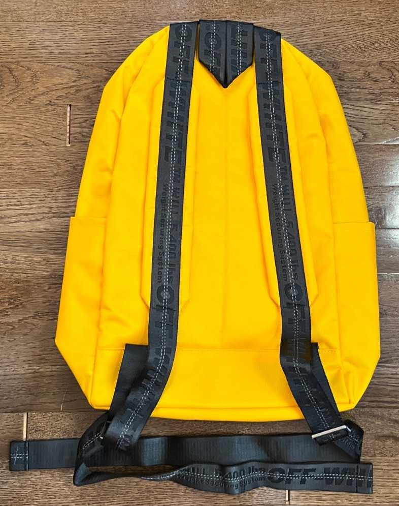 Off-White Virgil Abloh NWT Industrial Y013 Backpack in Yellow Red limited ed