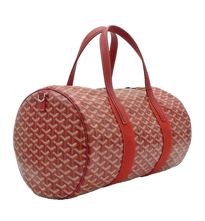 GOYARD Barrel 40 Sports Bag in Red