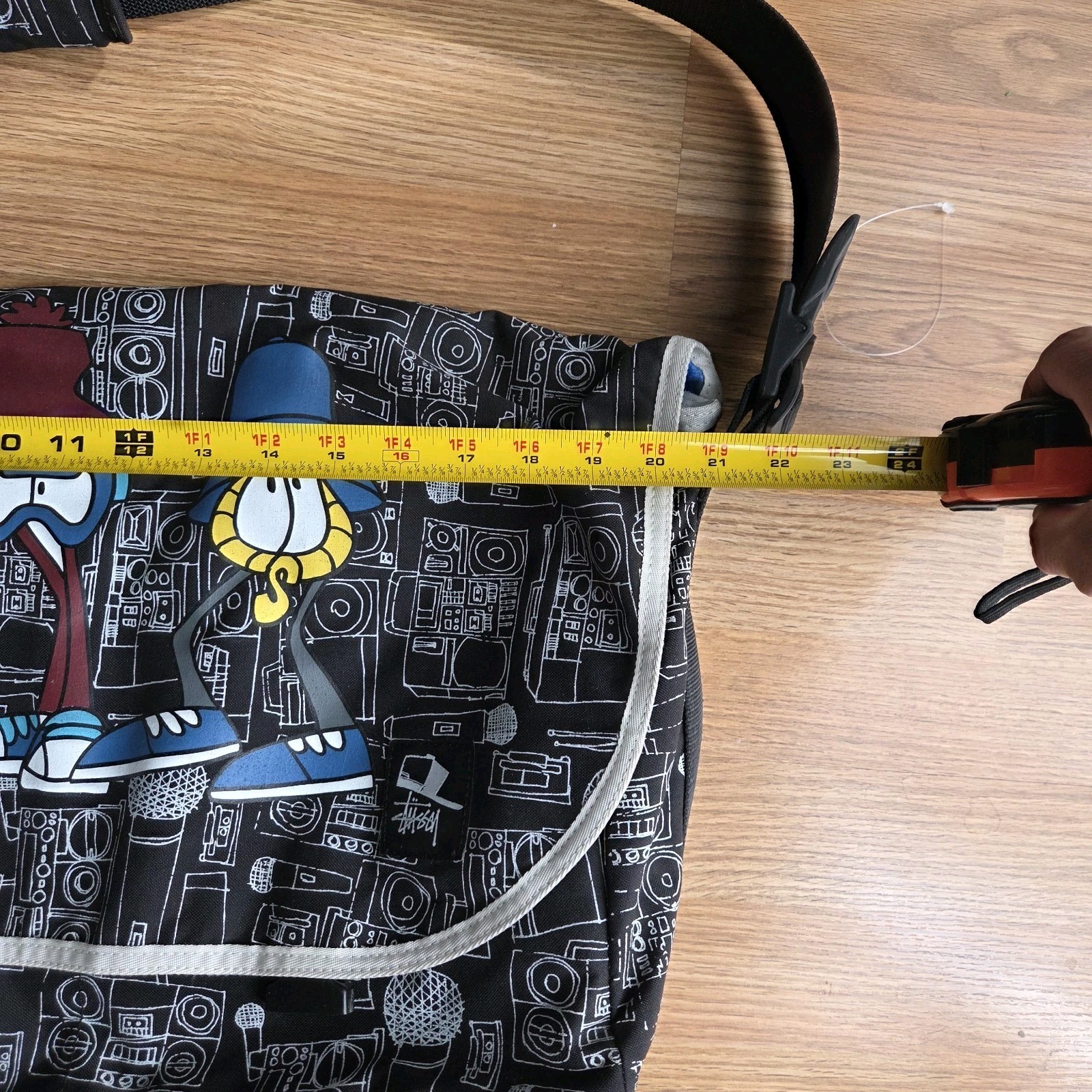 REAS for Stussy Wayback Throwback Graffiti Collection Messenger Bag Todd James
