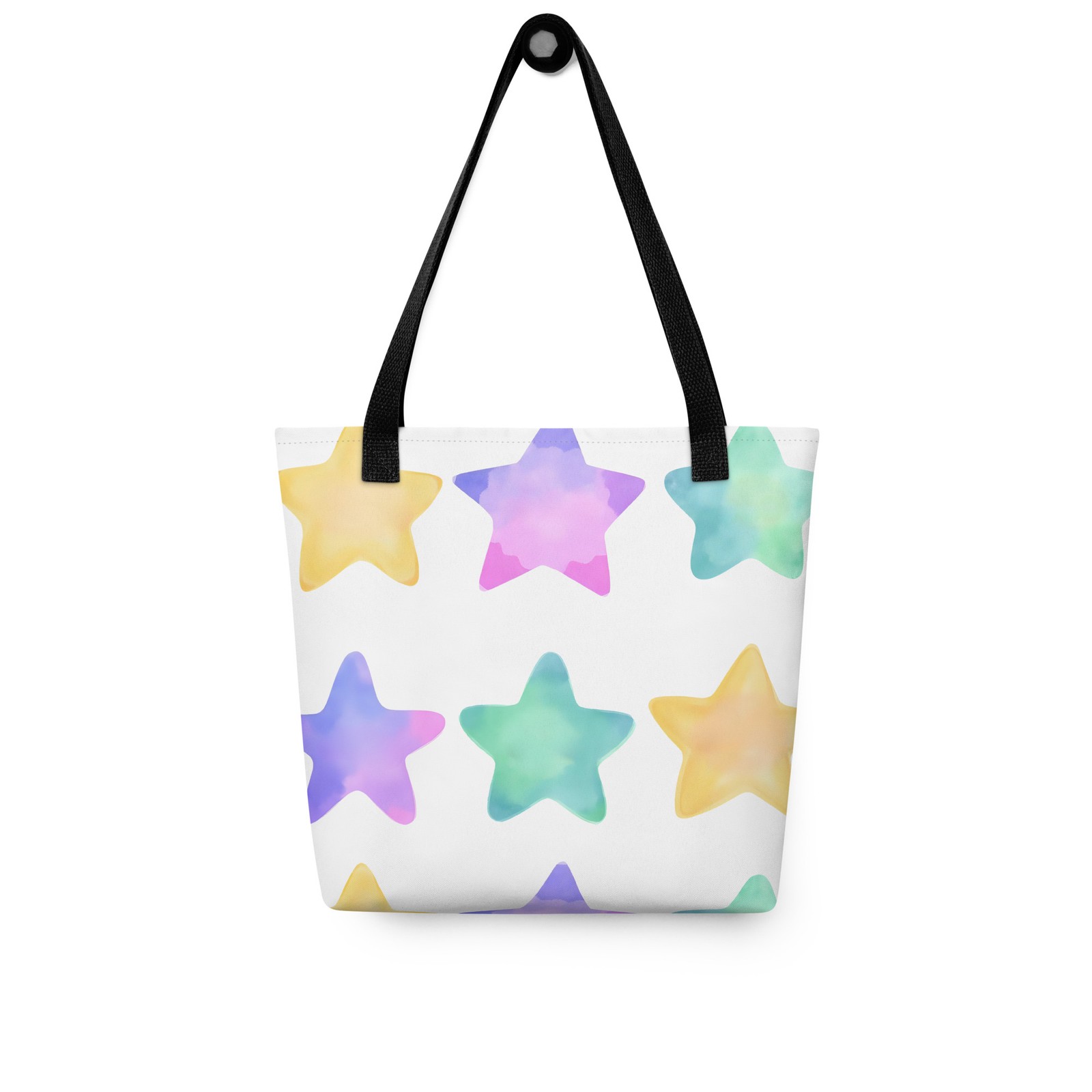 Happy Watercolor Stars Tote bag