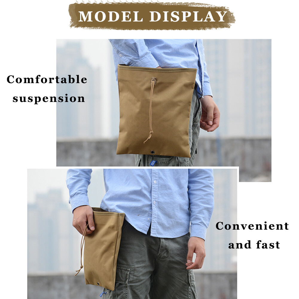 Tactical Molle Dump Pouch Foldable Drawstring Storage Bag Pouch Utility Pouch