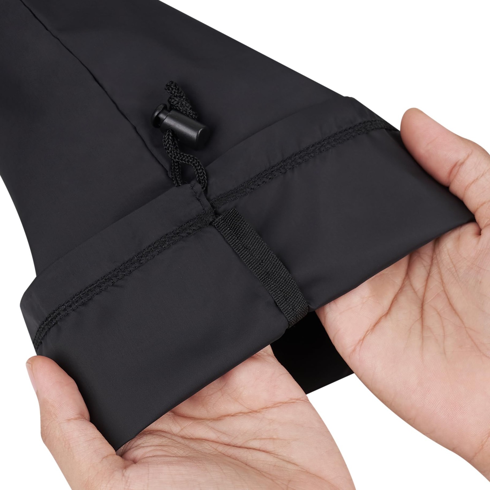 5 PCS Drawstring Bag UltraLight Nylon Cinch Ditty Pouch Black 5×7 Inch Pack