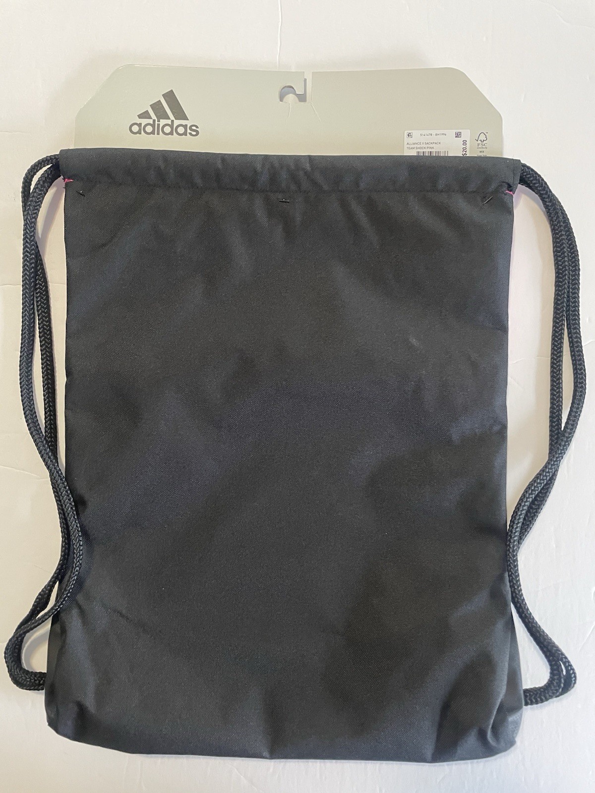 Adidas Alliance II Sackpack Team Shock Pink Drawstring Bag Unisex
