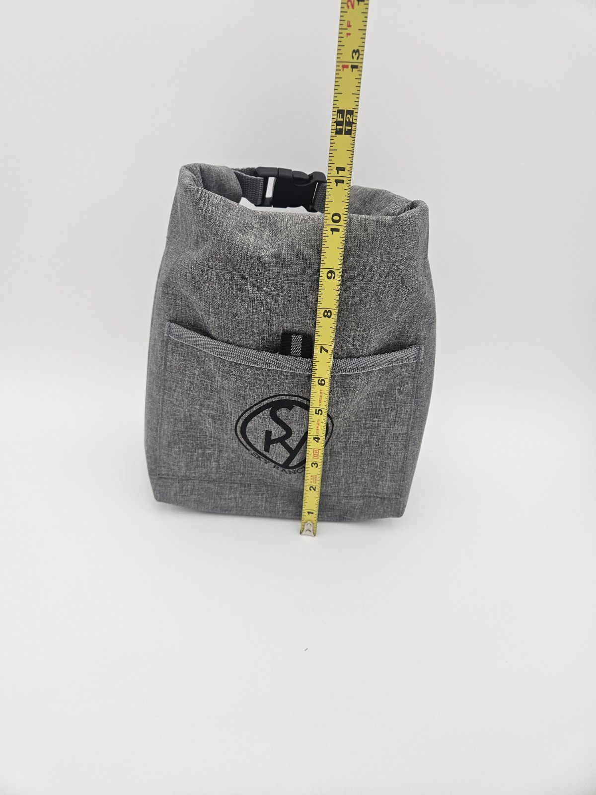 Sky Ranch Gray Lunch Bag Buckle Closure Front Pocket