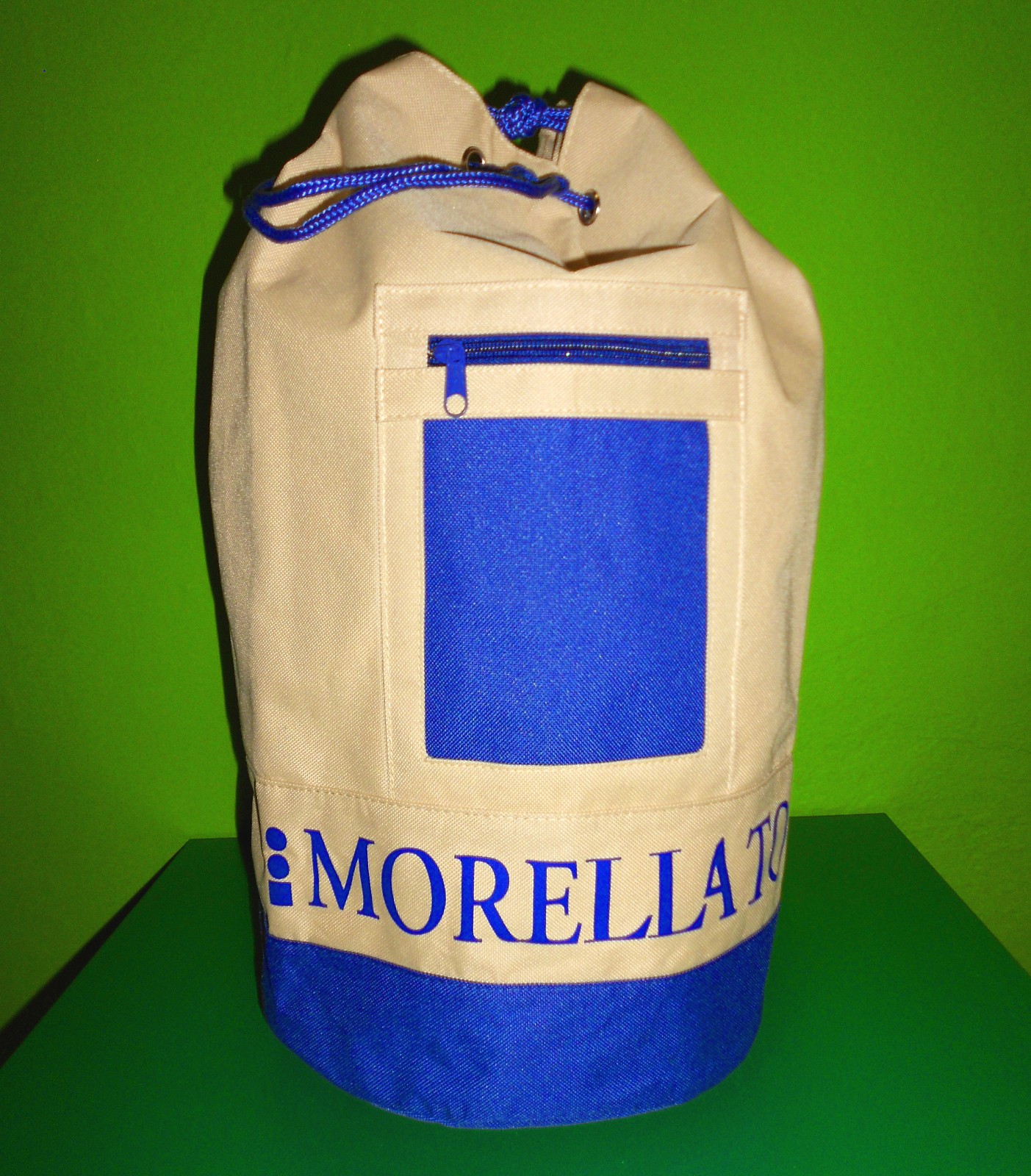 Duffel bag Morellato backpack blue-khaki ⭐️ 35L 50cm strap & zipper NEW & original packaging