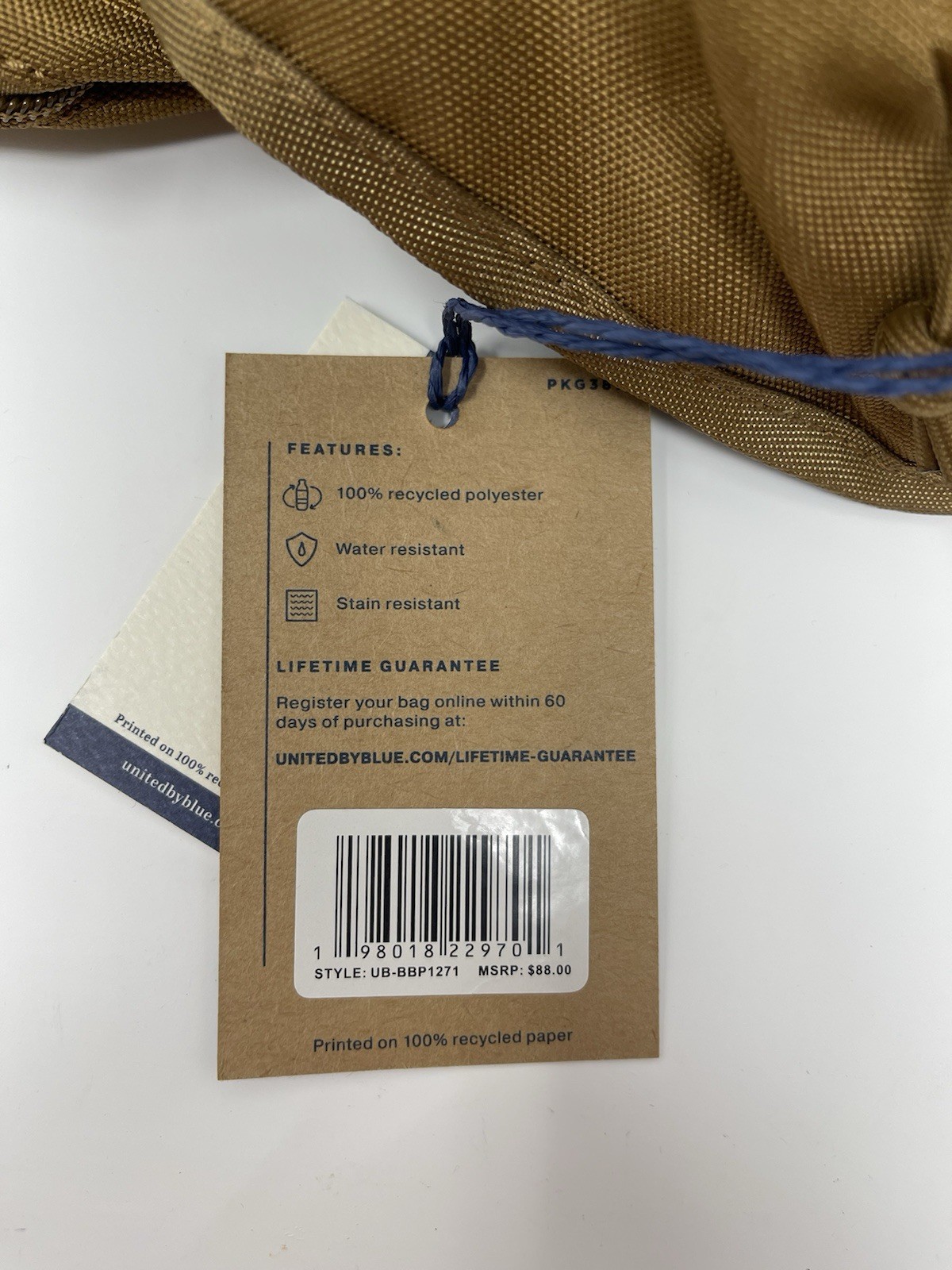 New (R)evolution 9L Camel Sidekick United by Blue Compact Day Pack / Backpack