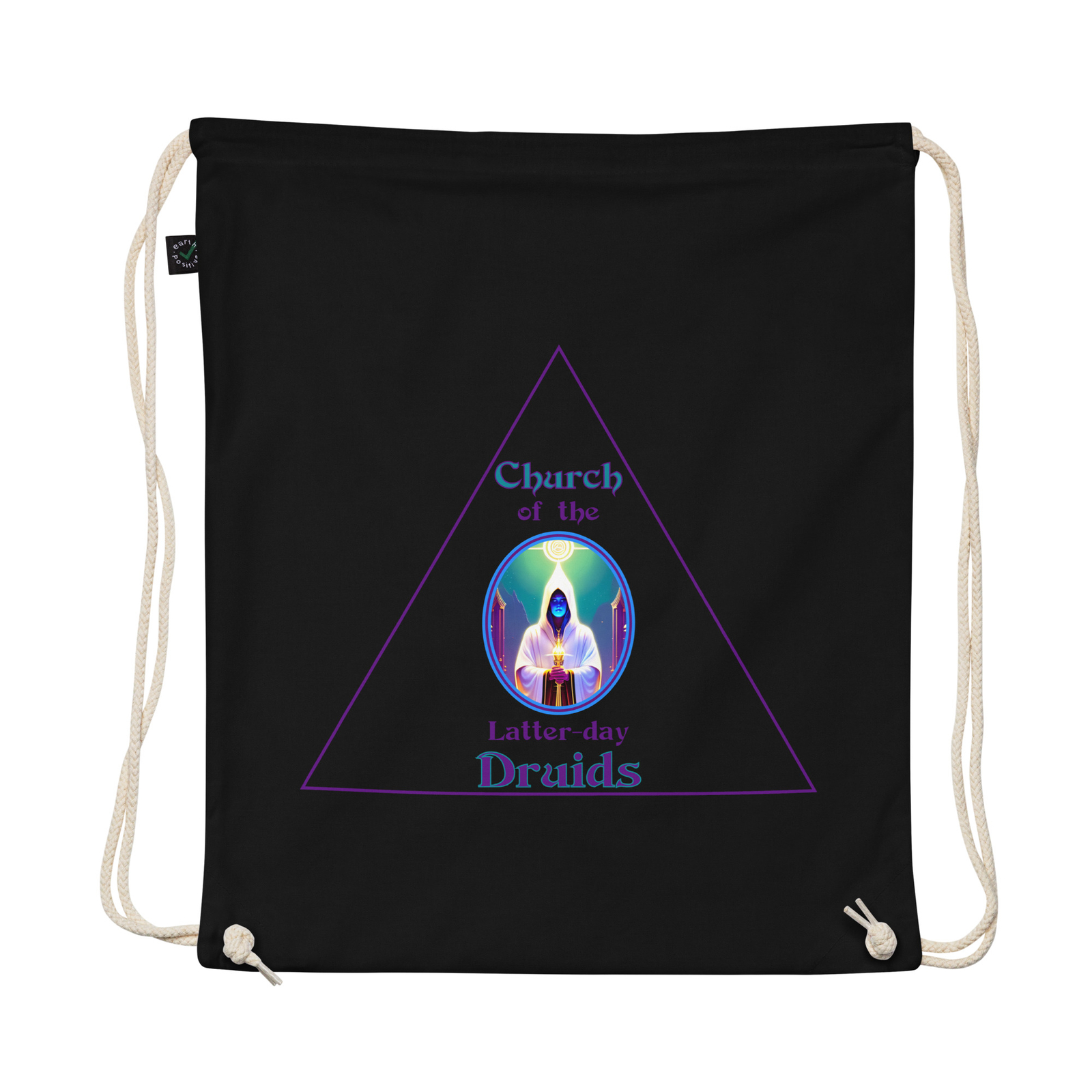 “Latter-day Druids” Organic cotton drawstring bag Funny Parody Simpsons Fan Art