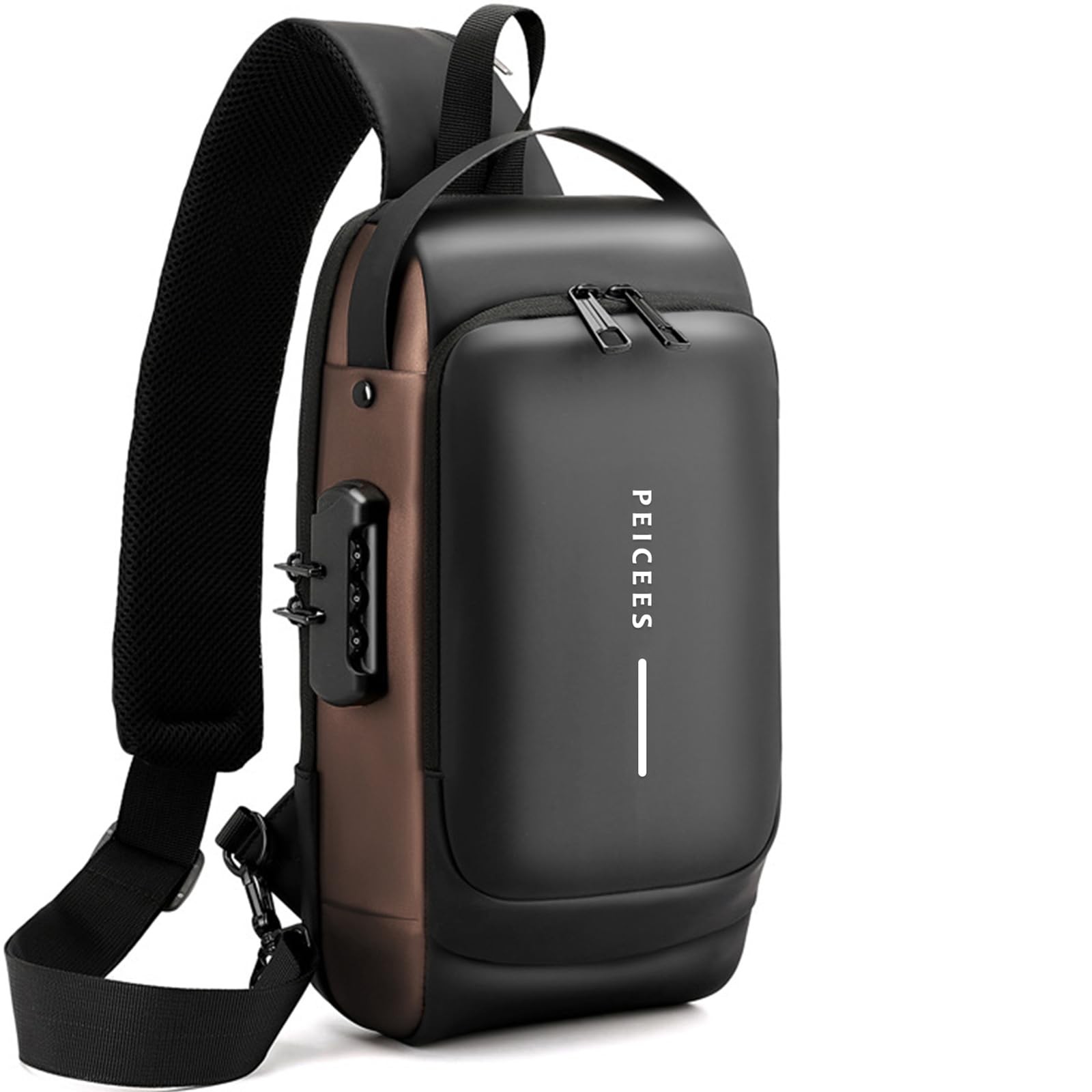 Mens Crossbody Bag Man Bags Mens Purse Anti-theft Leather Sling Bag Shoulder …