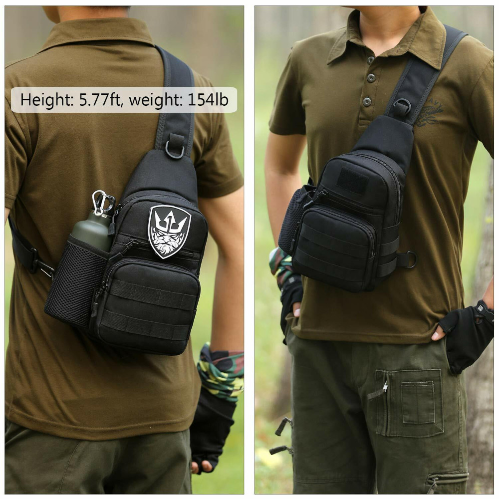 Tactical Sling Bag Pack Military Shoulder Sling Backpack Molle Assault Range Bag
