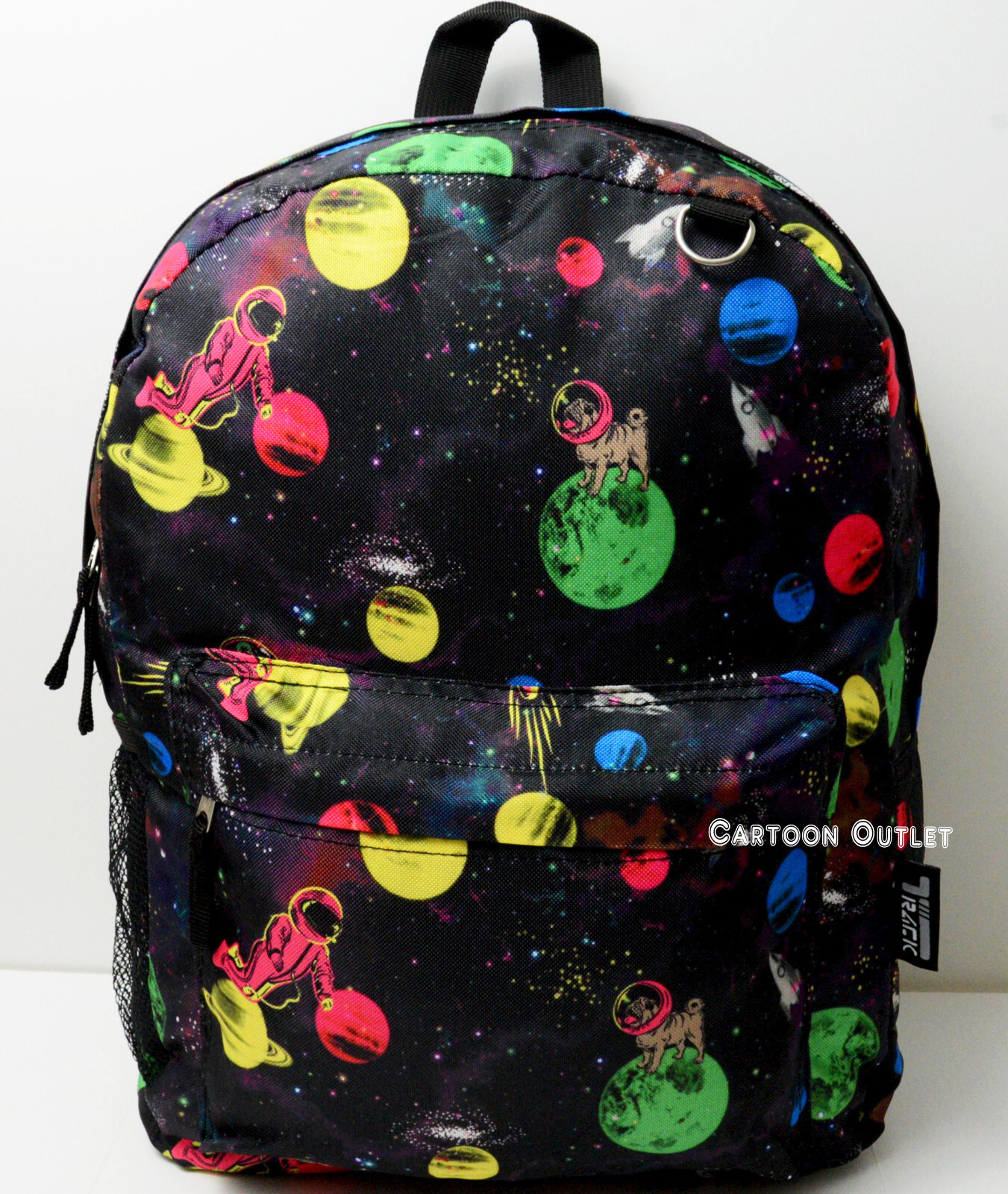 Backpack Galaxy Space Moon All Over Print 16″ Large Book Bag School Travel New