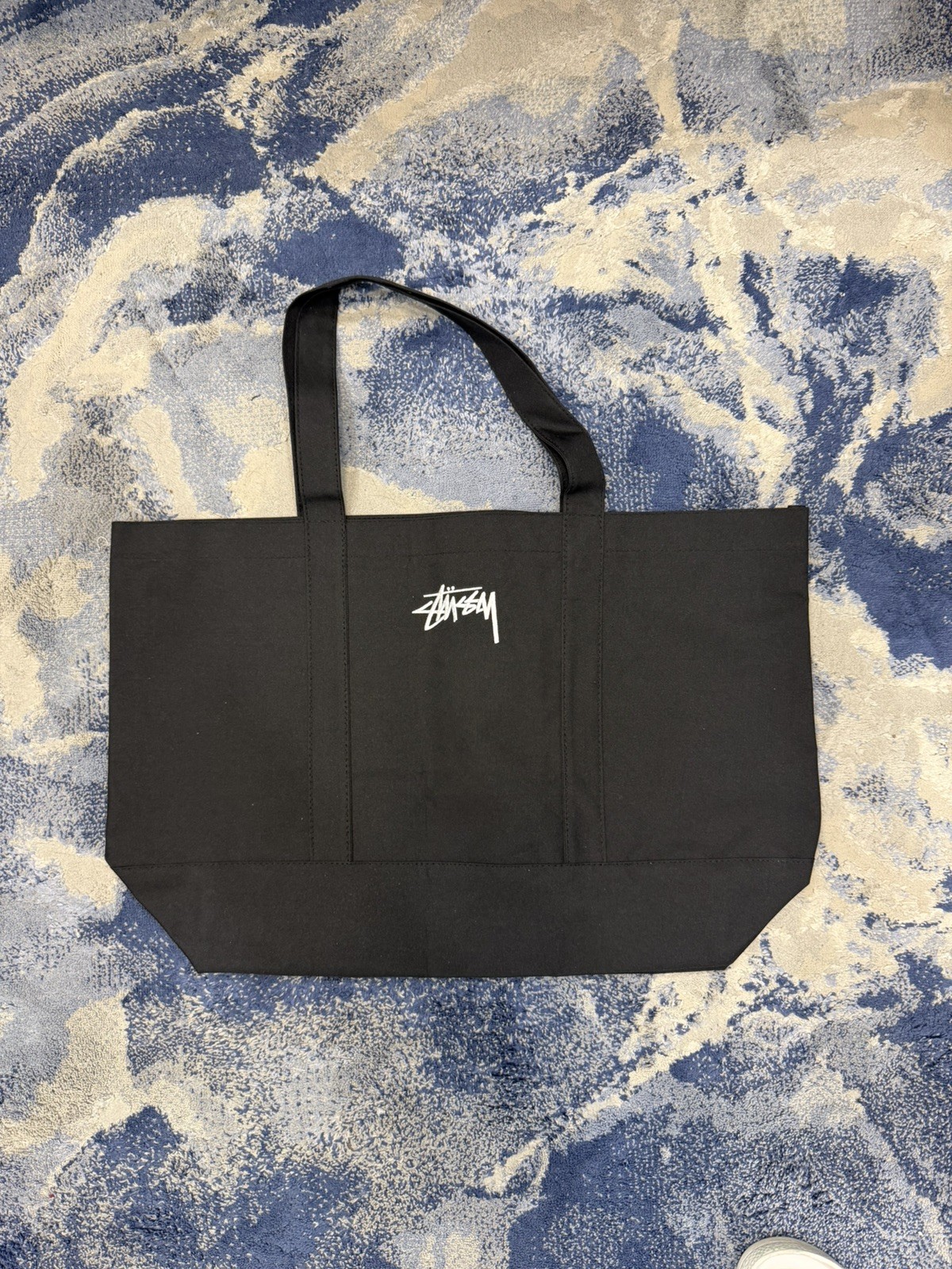 STUSSY tote bag with embroidery