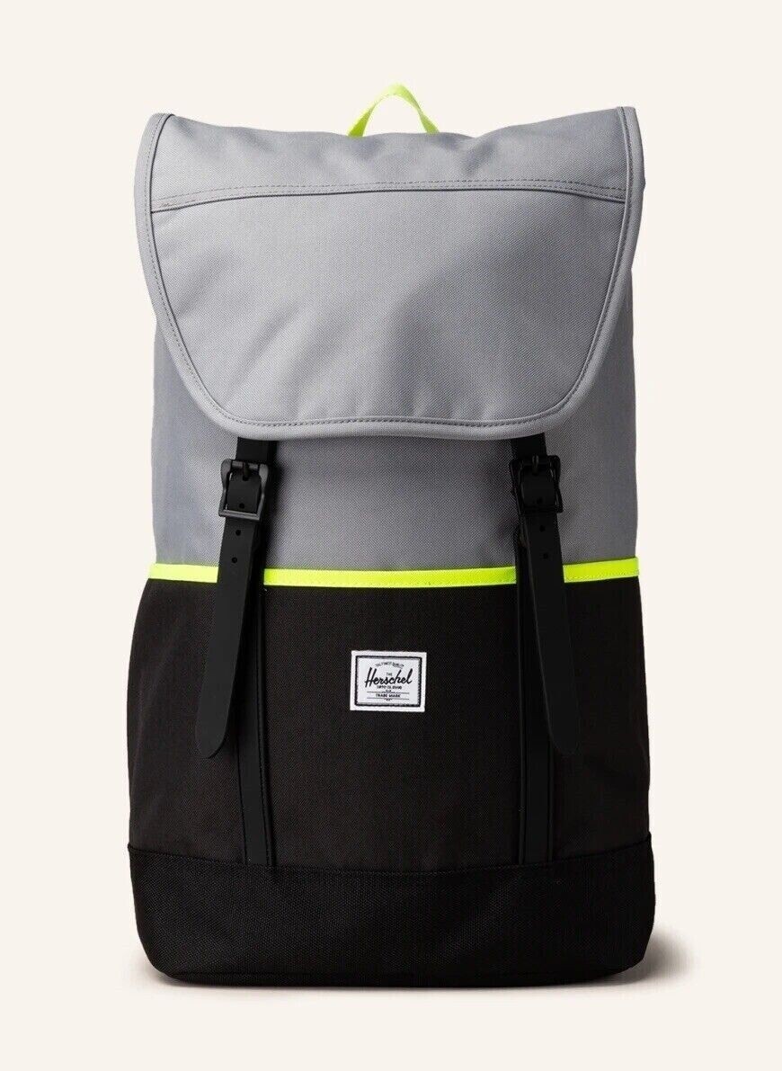 HERSCHEL Retreat Backpack Pro NEW Travel Carry On 22L Gray Black