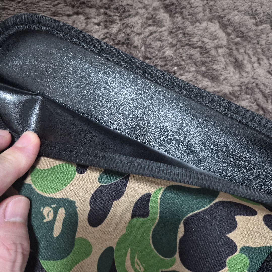 A BATHING APE PC Case Camouflage Pattern Cushioned Sleeve 18x25cm BAPE Used